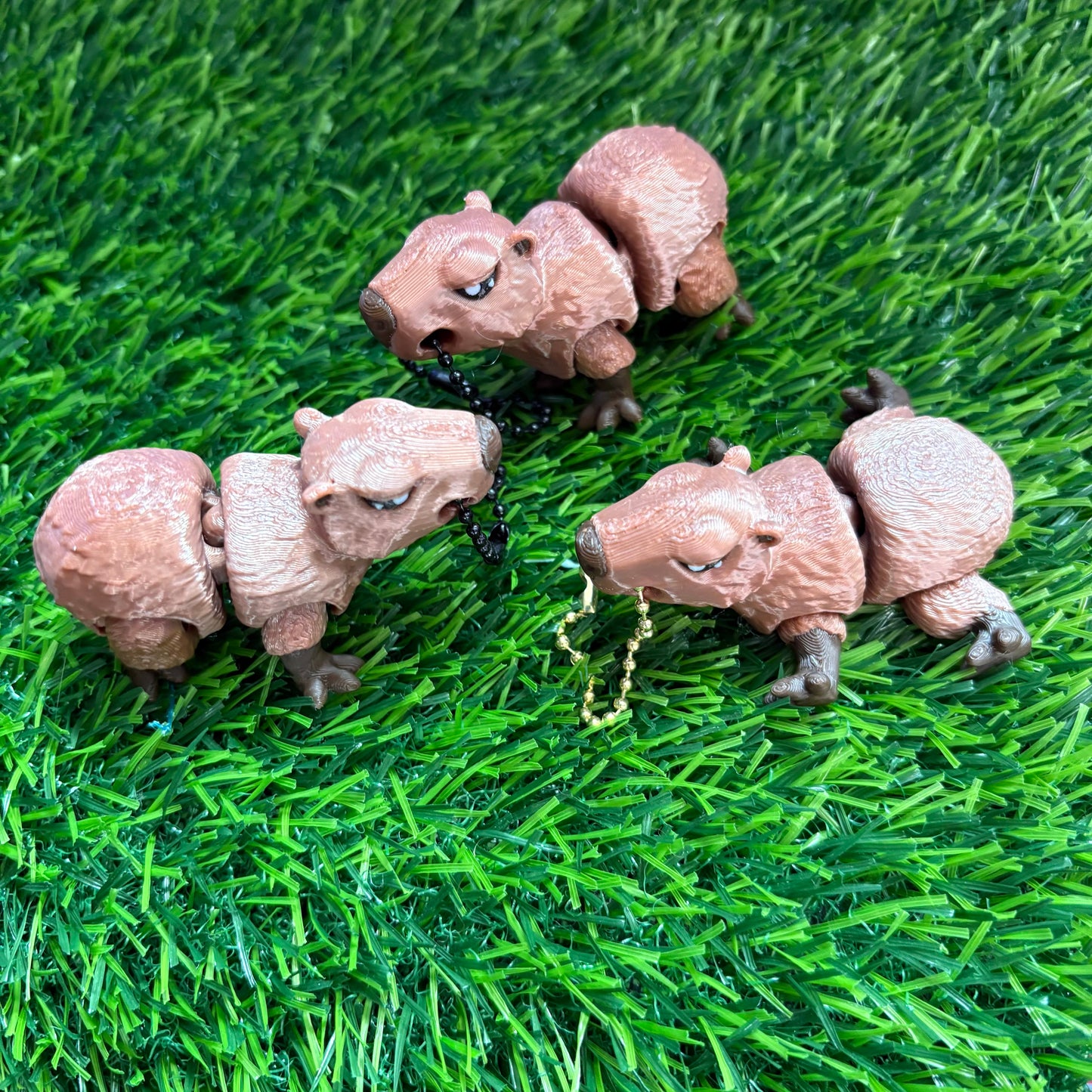 Detailed Capybara Keychain