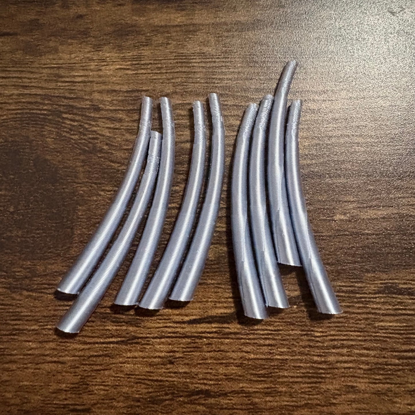 Dentalium inspired 3D printed pieces
