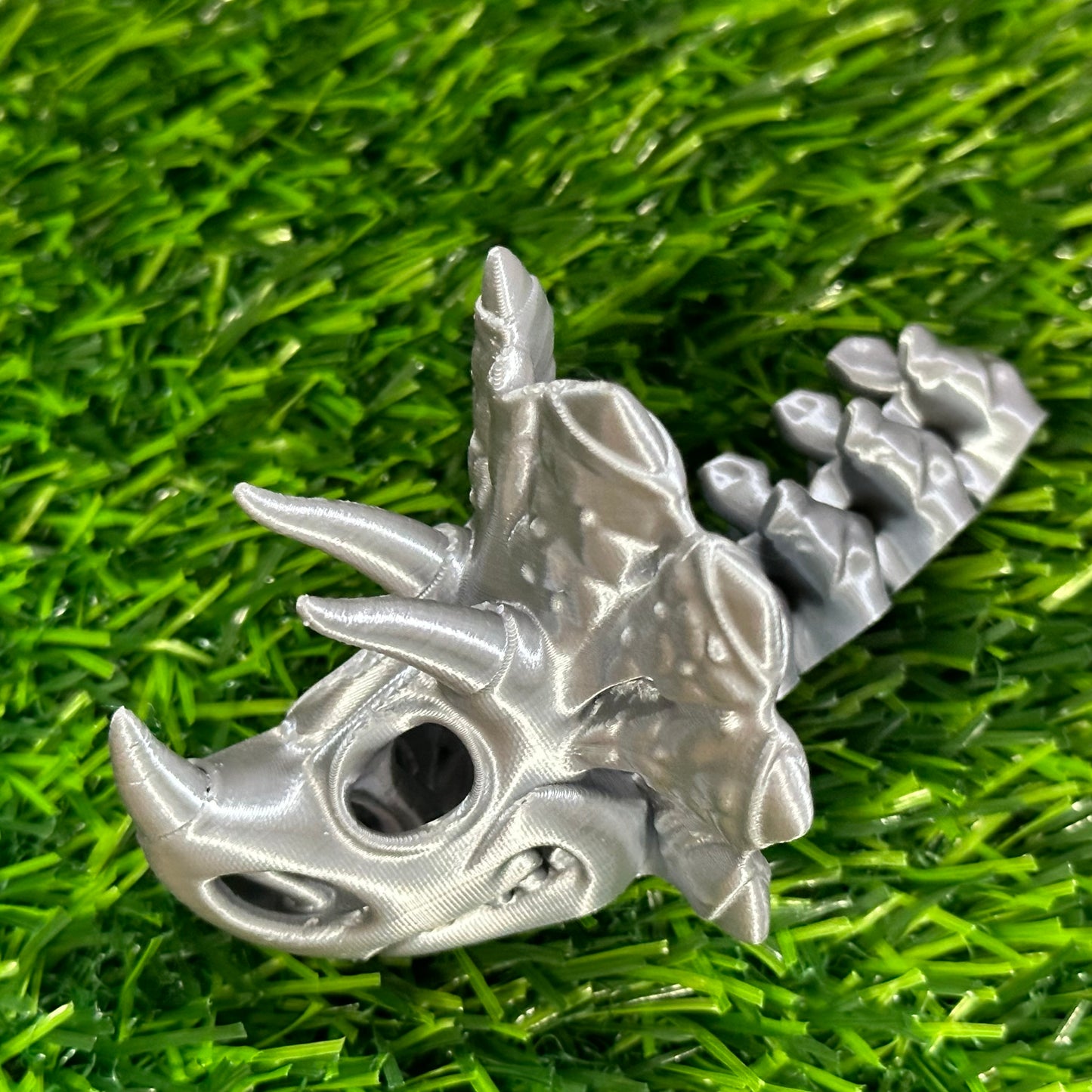 Skeleton Triceratops Keychain