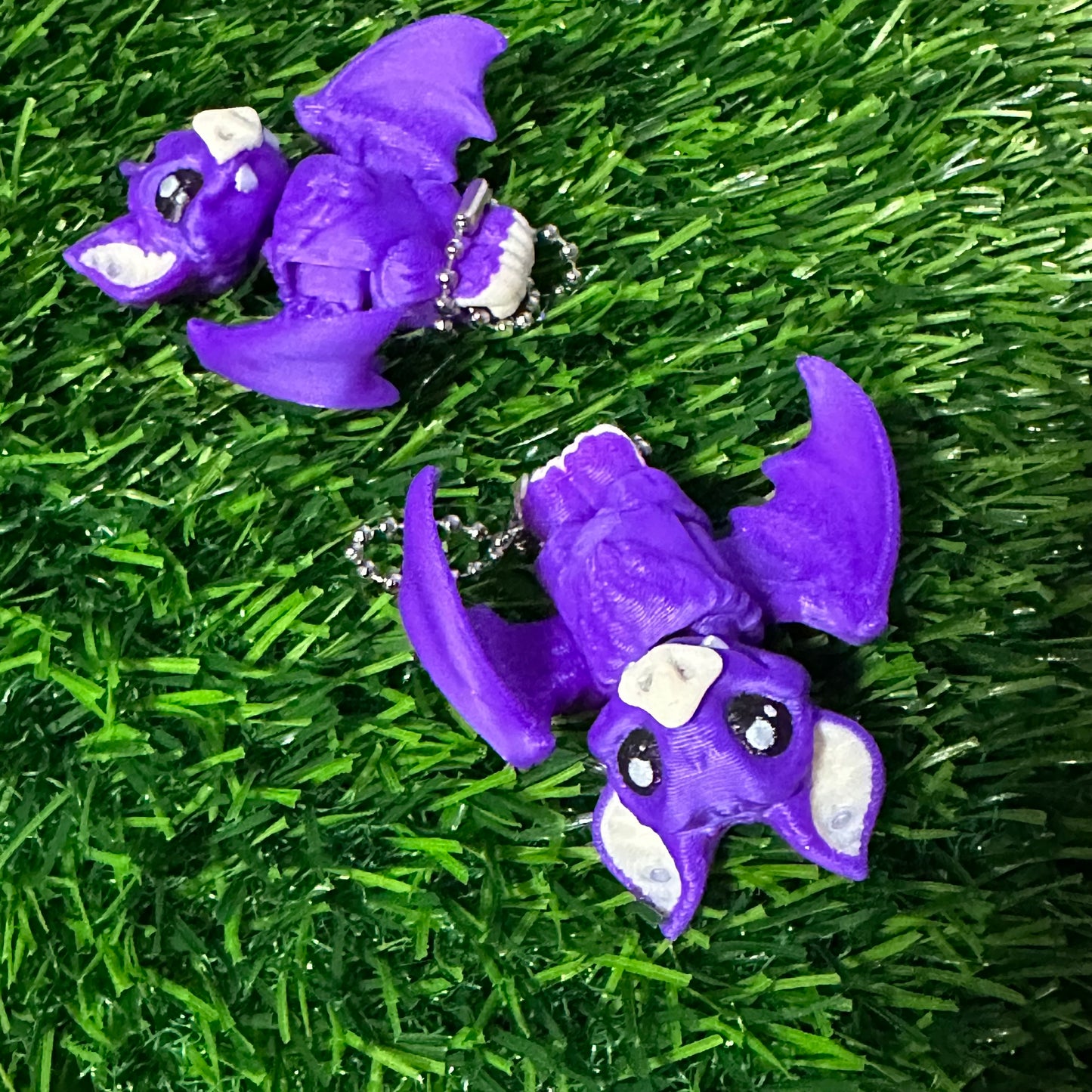 Baby vampire bat keychain