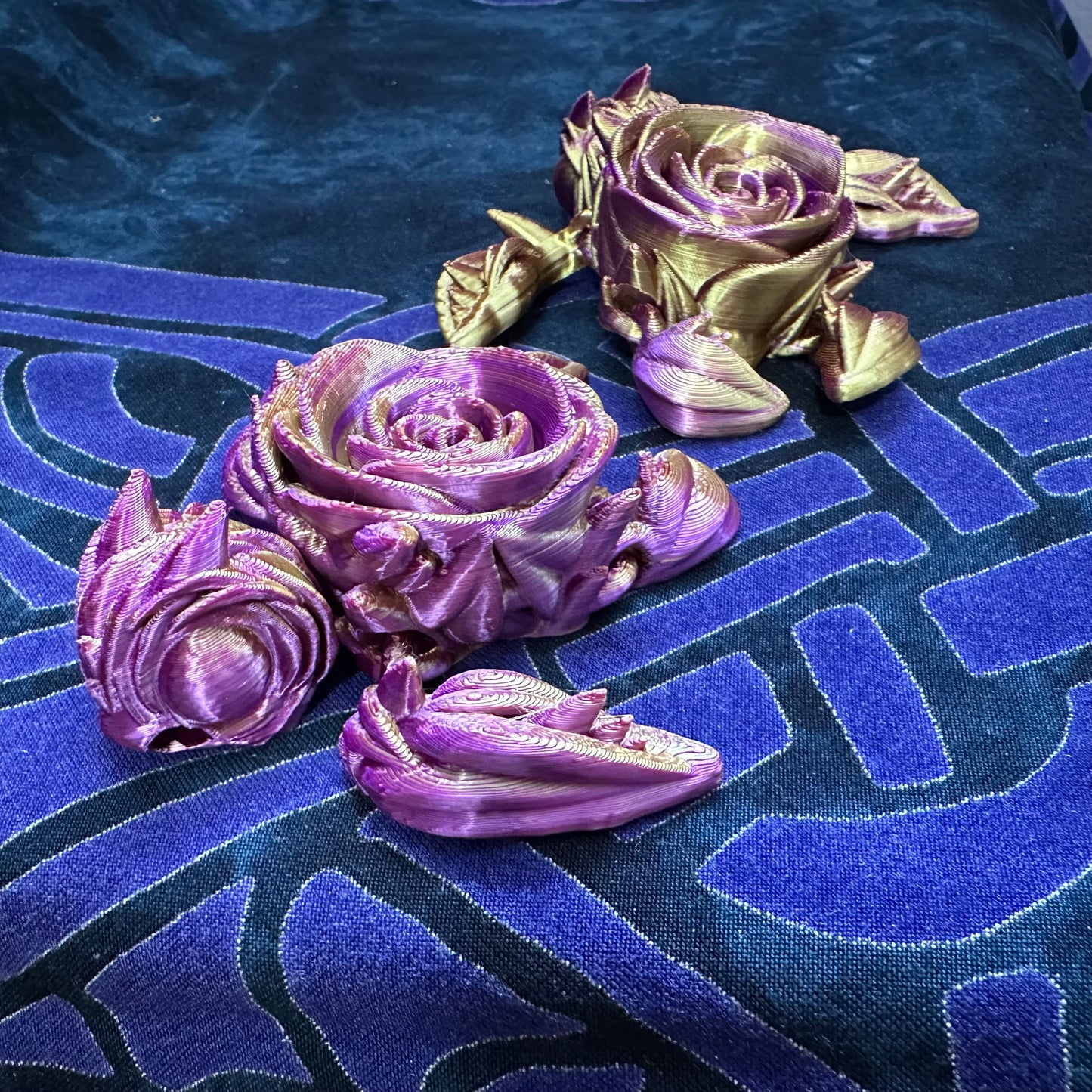 Rose turtle keychain