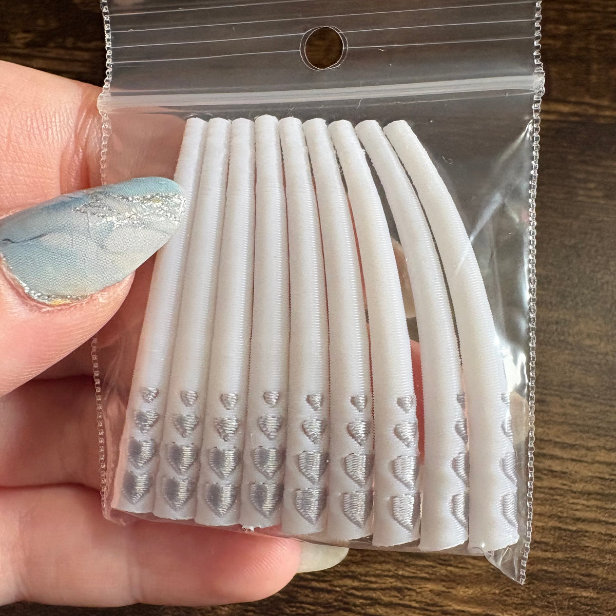 Premium patterned Dentalium inspired 3D printed pieces