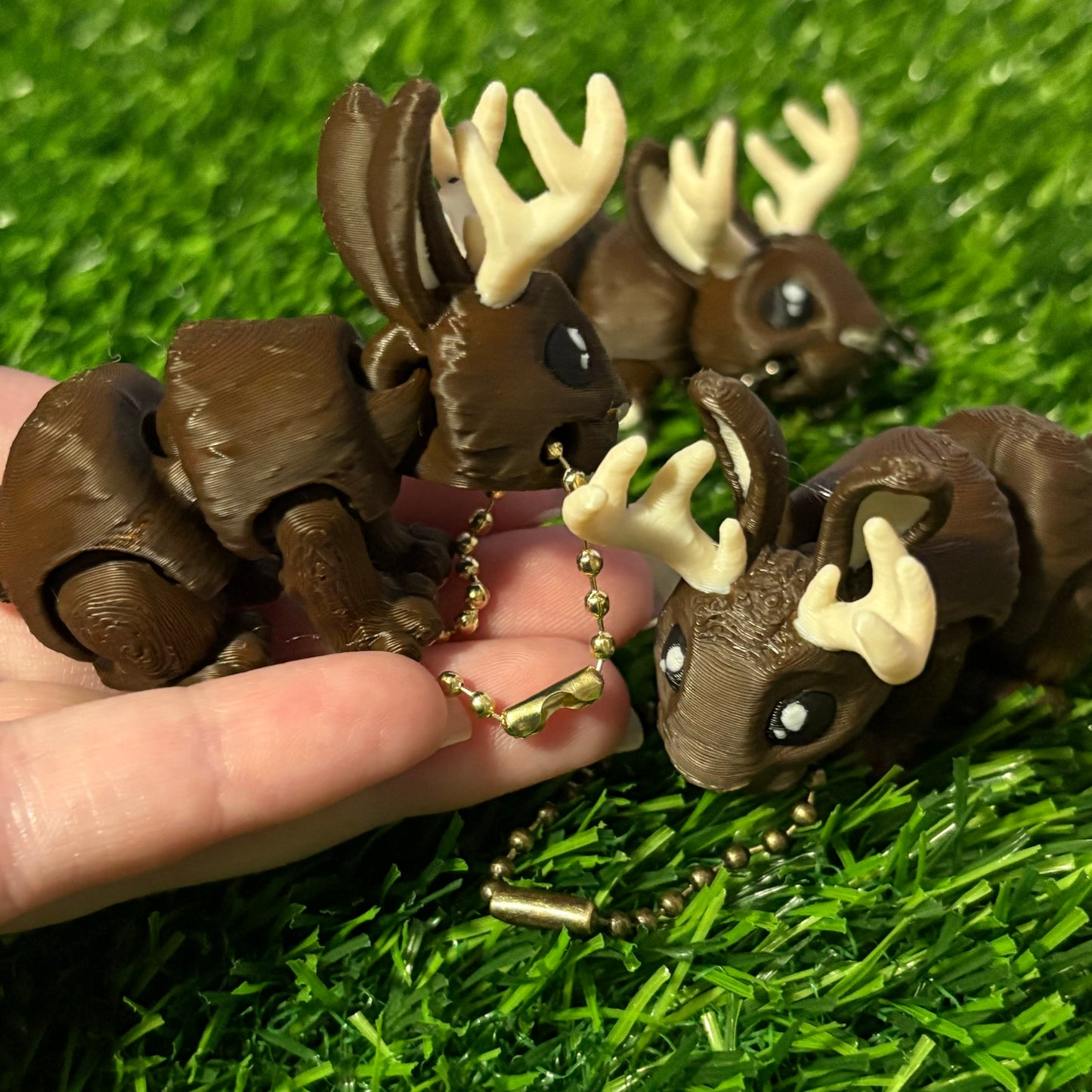 Detailed Jackalope Keychain