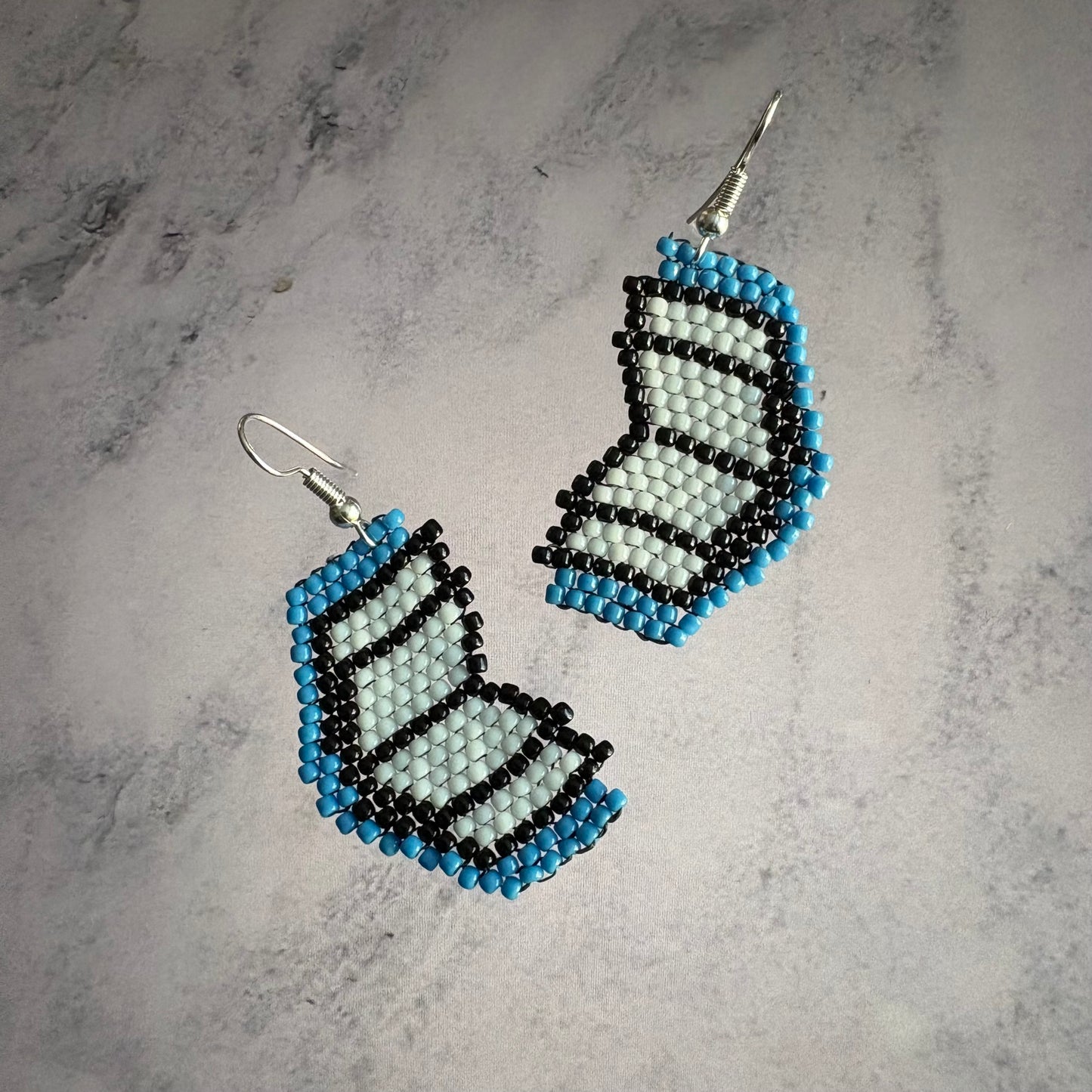 Beaded Book Earrings