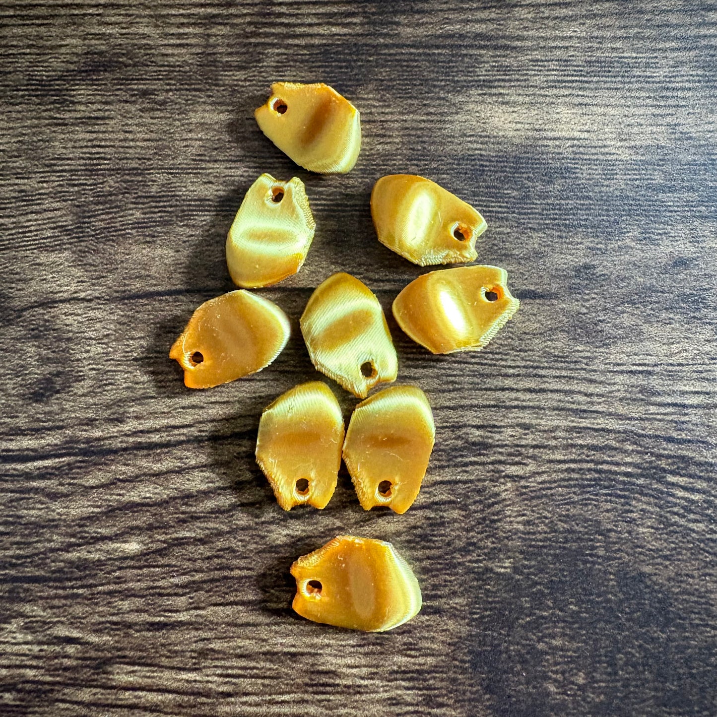 Elk Teeth inspired 3D printed pieces
