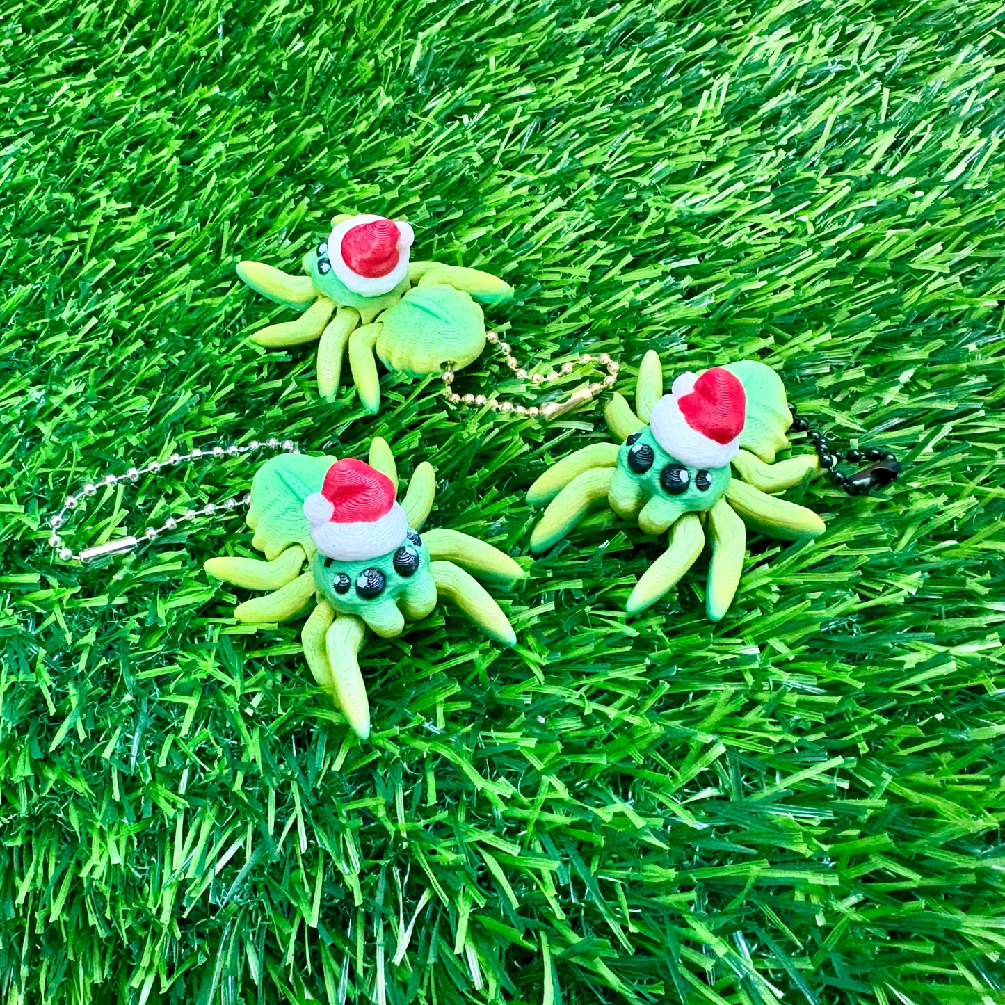 Cute spider keychains