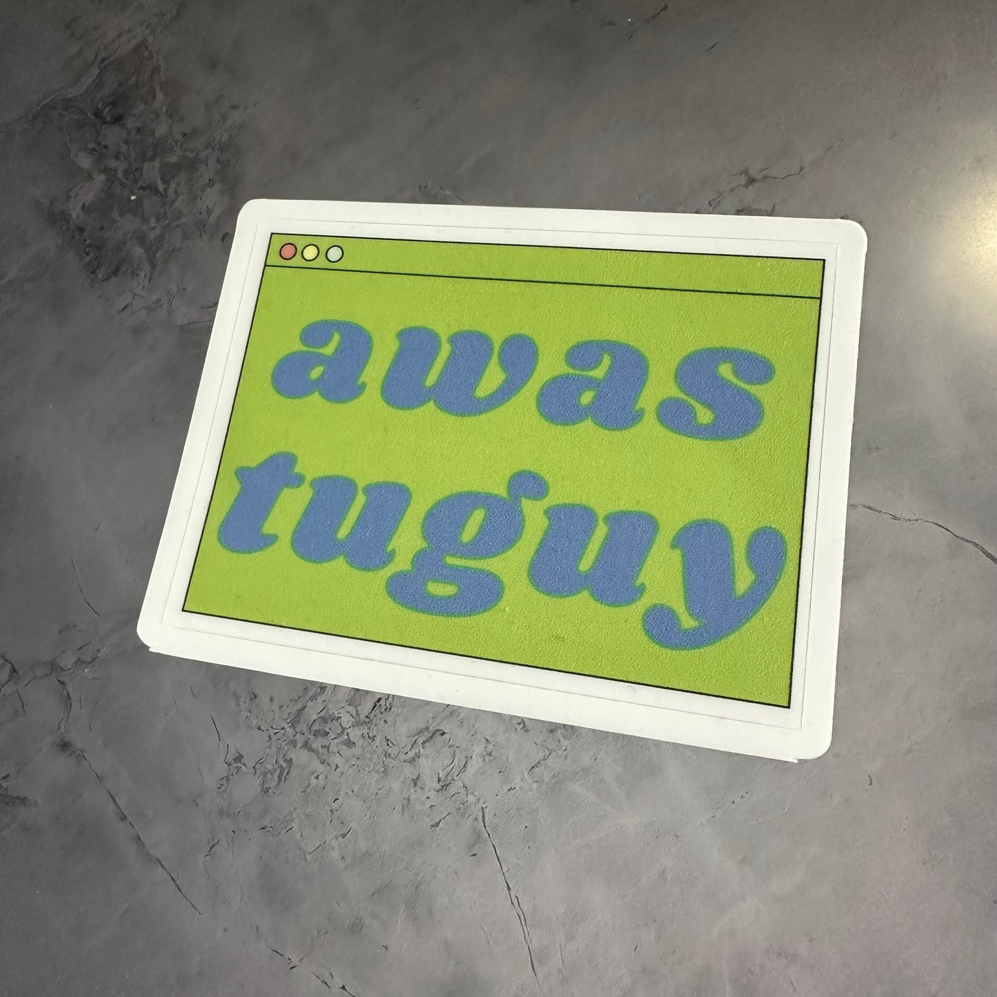 Awas tuguy sticker