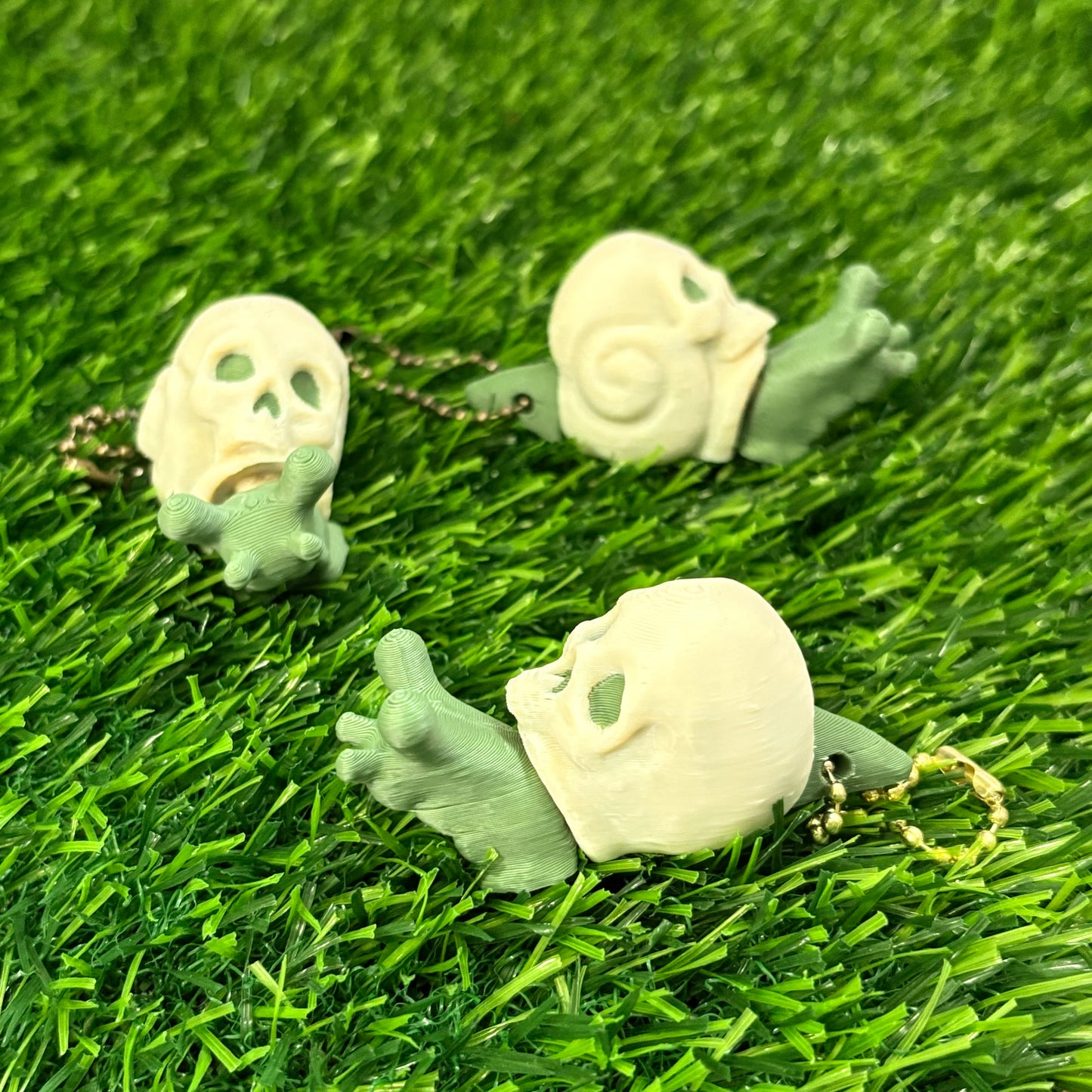 Fall snail keychains