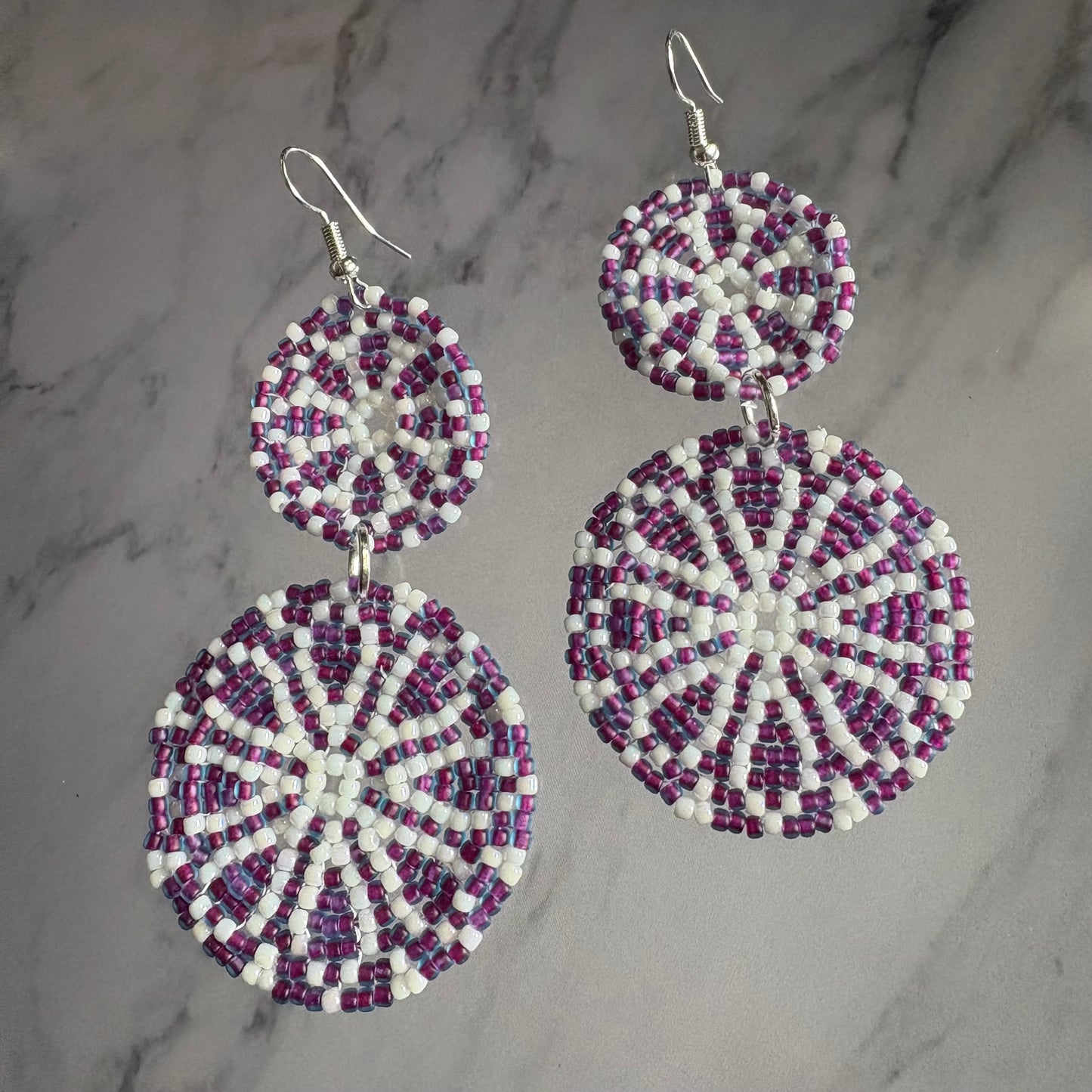 Tri and duo circle earrings