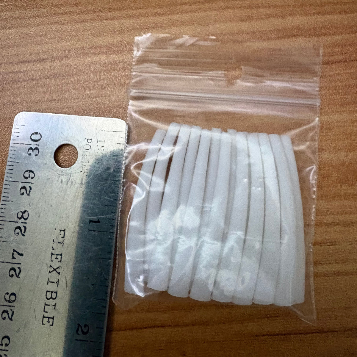 Custom length Dentalium inspired 3D printed pieces