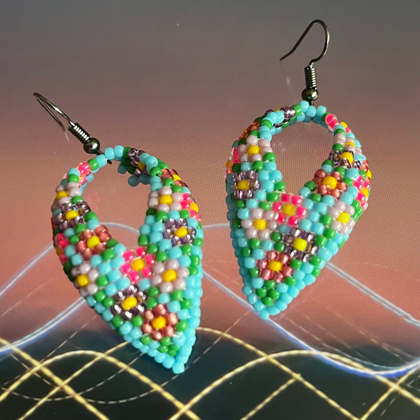 Kokum scarf earrings