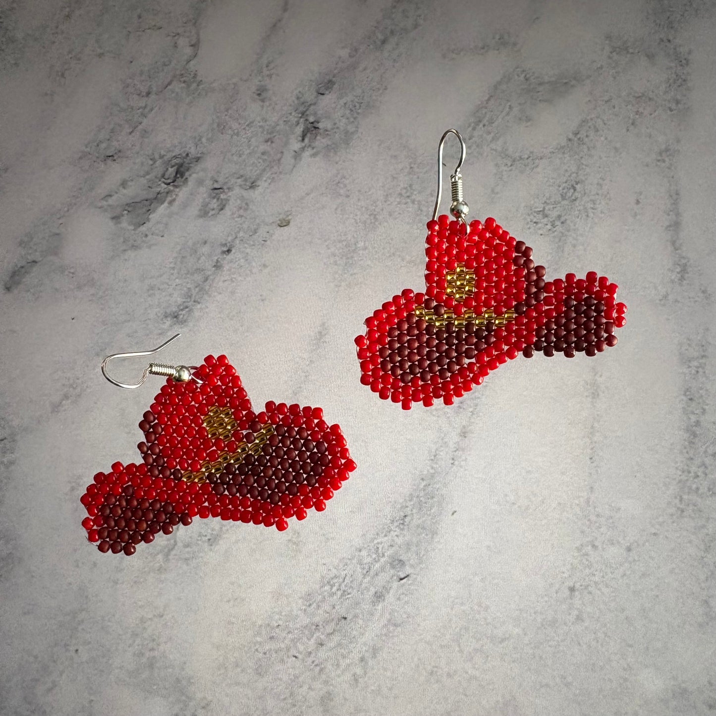 Cowboy hat earrings