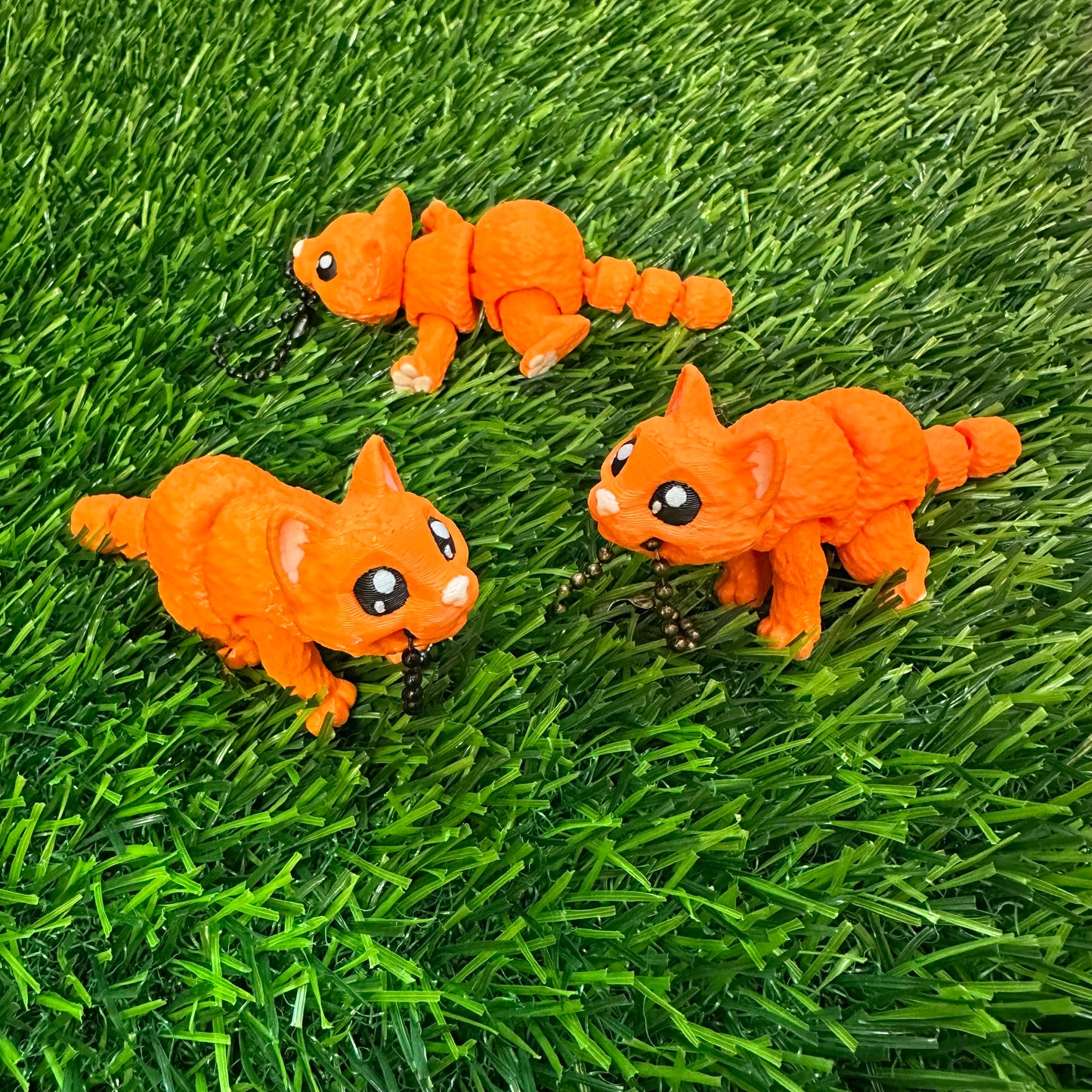 Detailed Cat Keychain