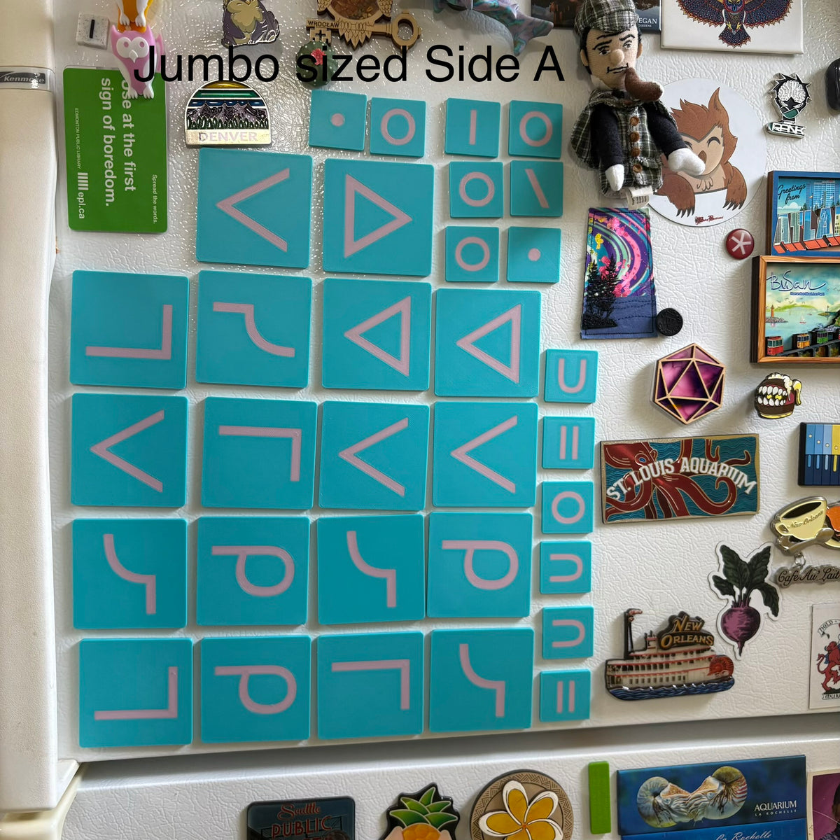 Cree syllabic double sided fridge magnets