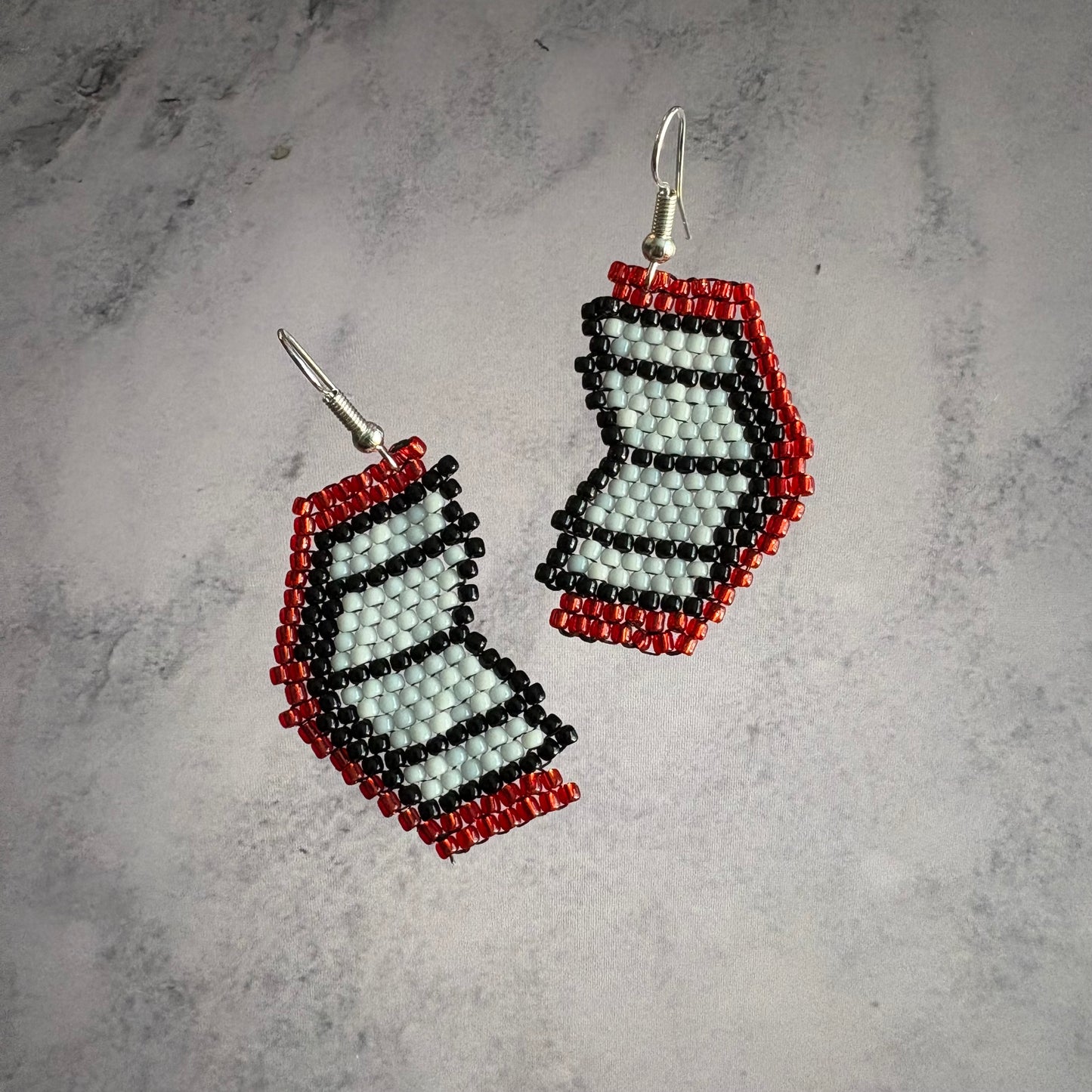 Beaded Book Earrings