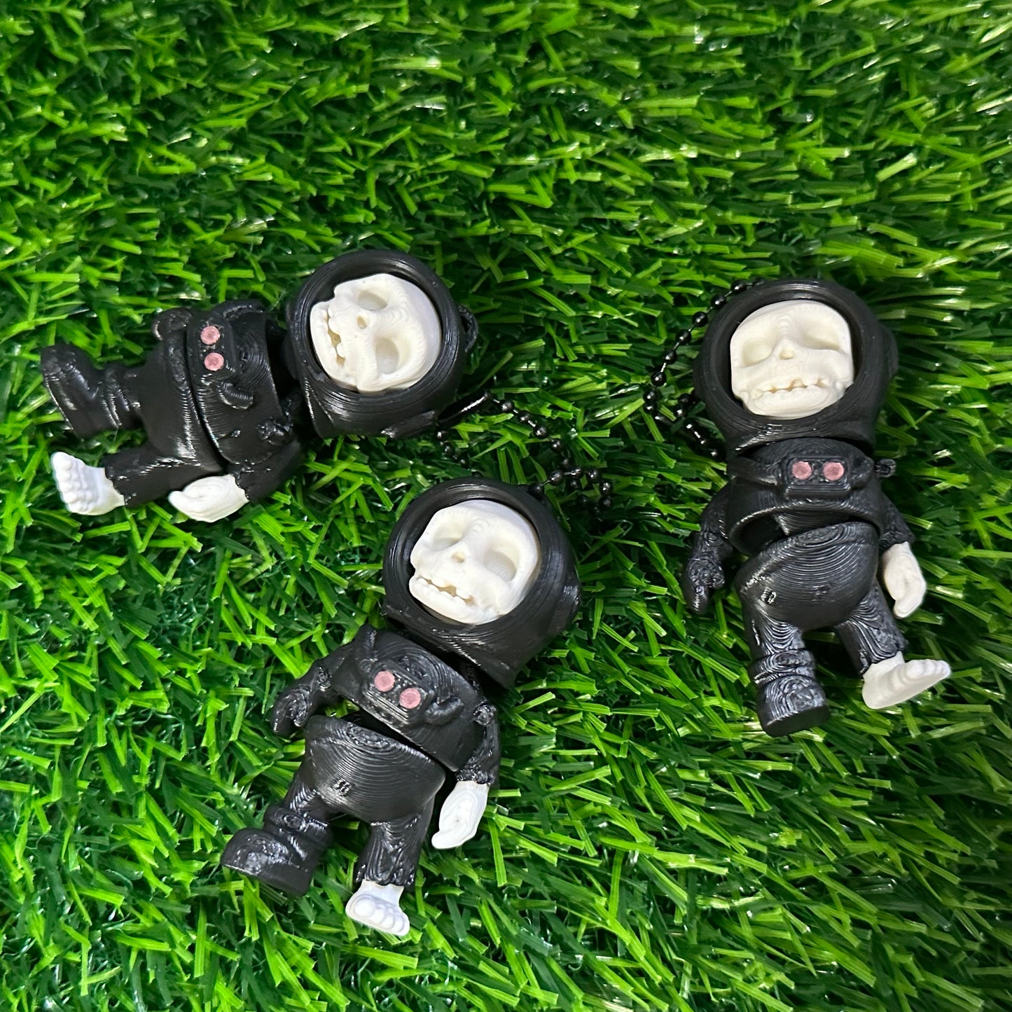Skeleton Astronaut Keychain