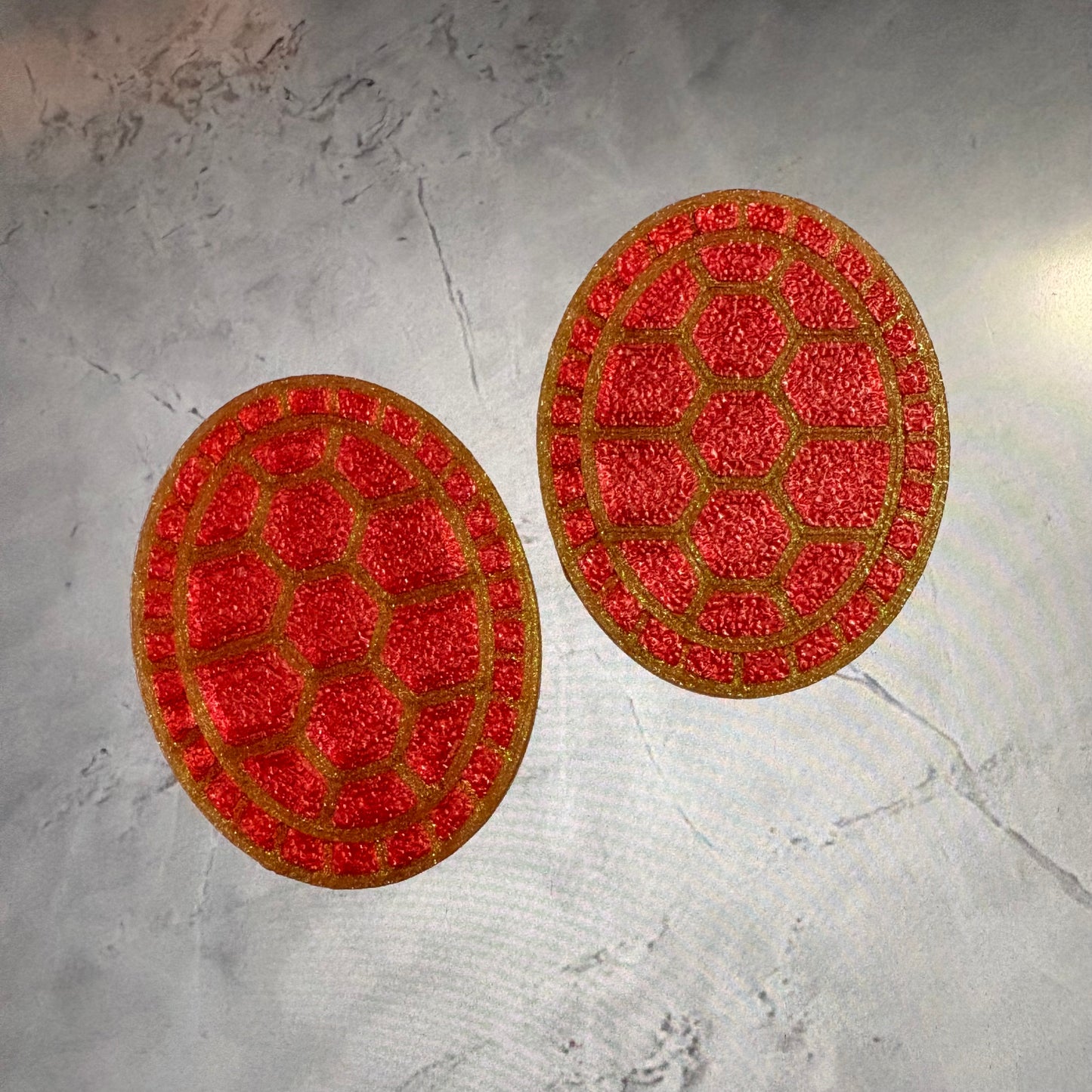 Turtle Shell Cabochon/Centers/Centres/Cabs