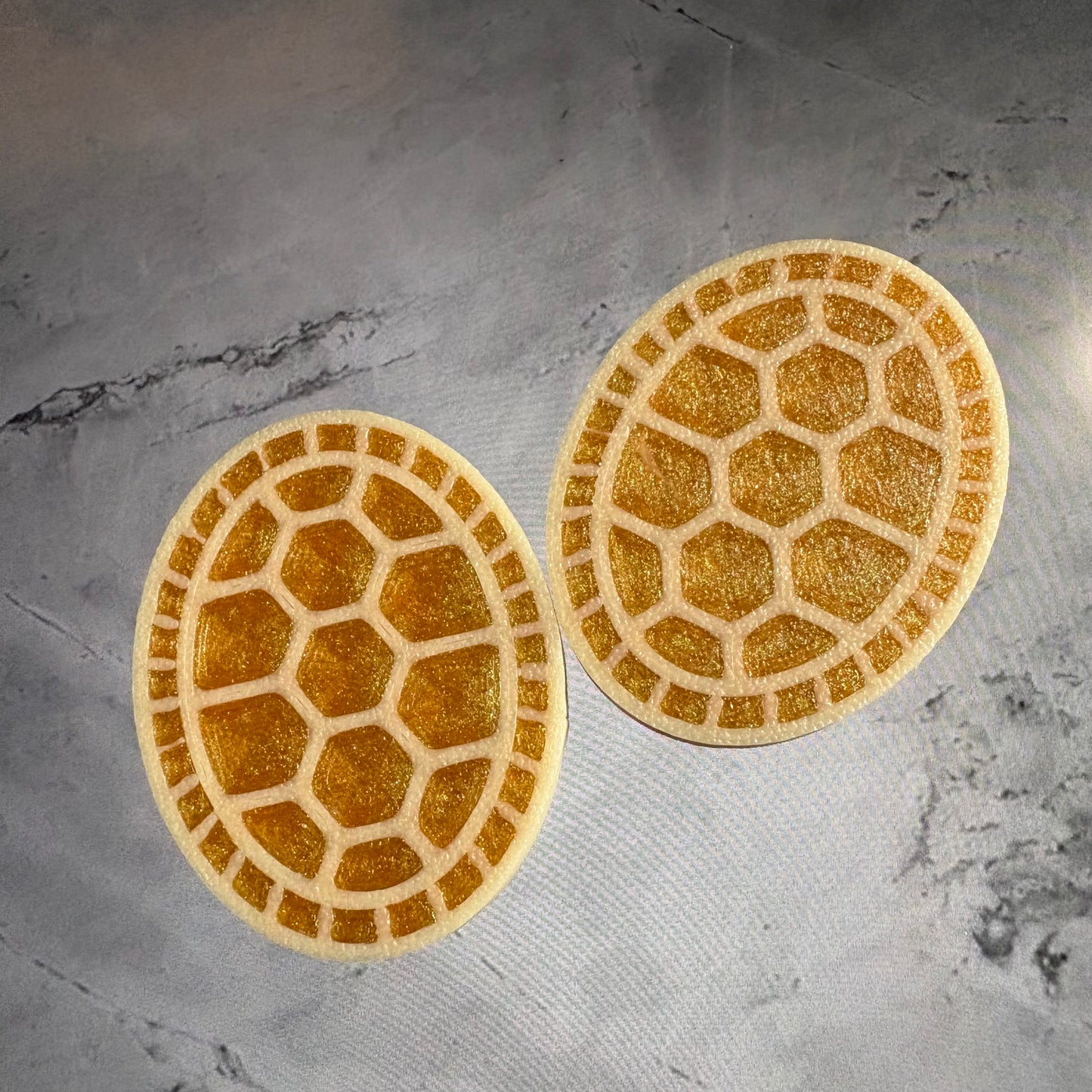 Turtle Shell Cabochon/Centers/Centres/Cabs