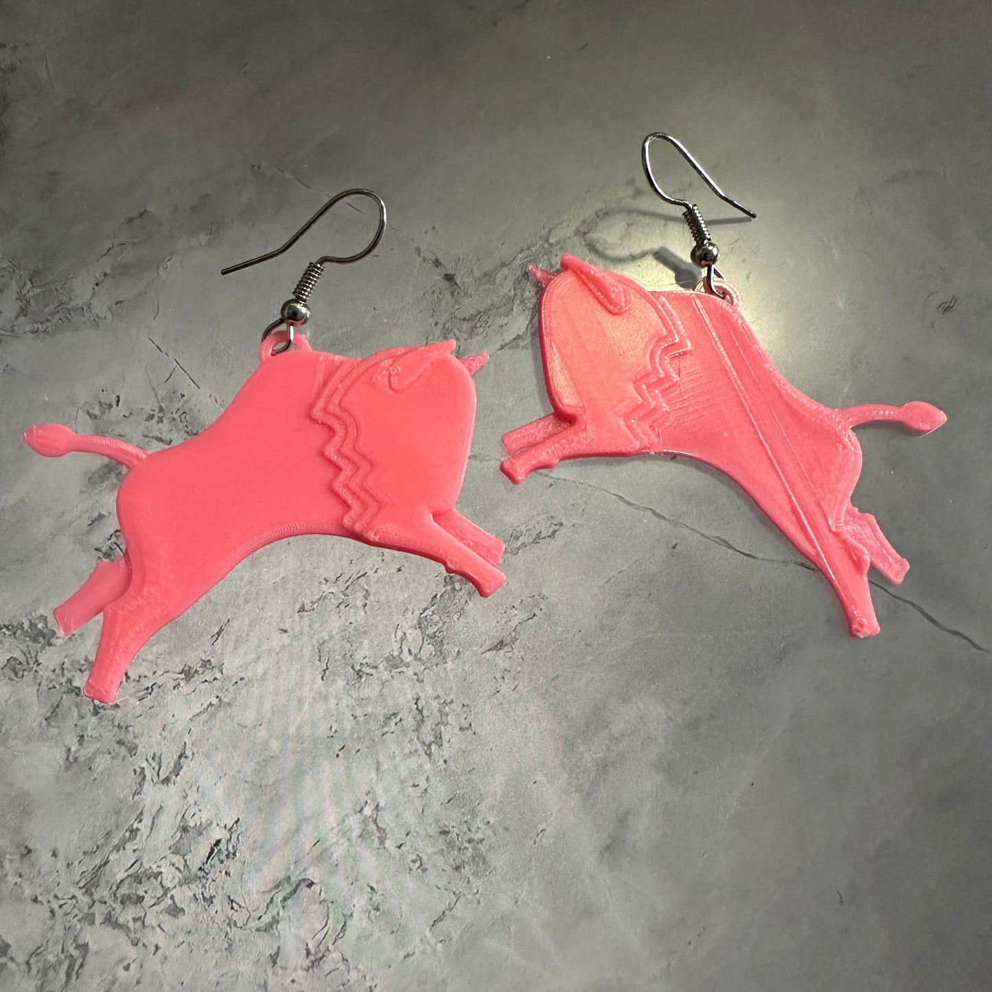 Mini bison earrings