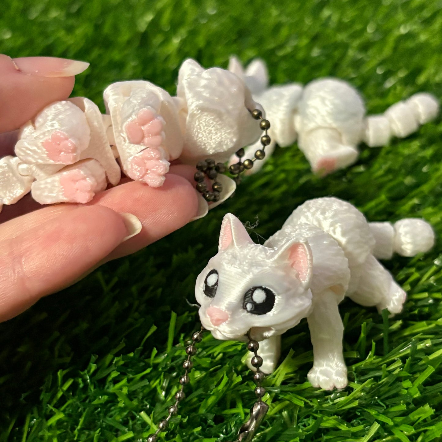 Detailed Cat Keychain