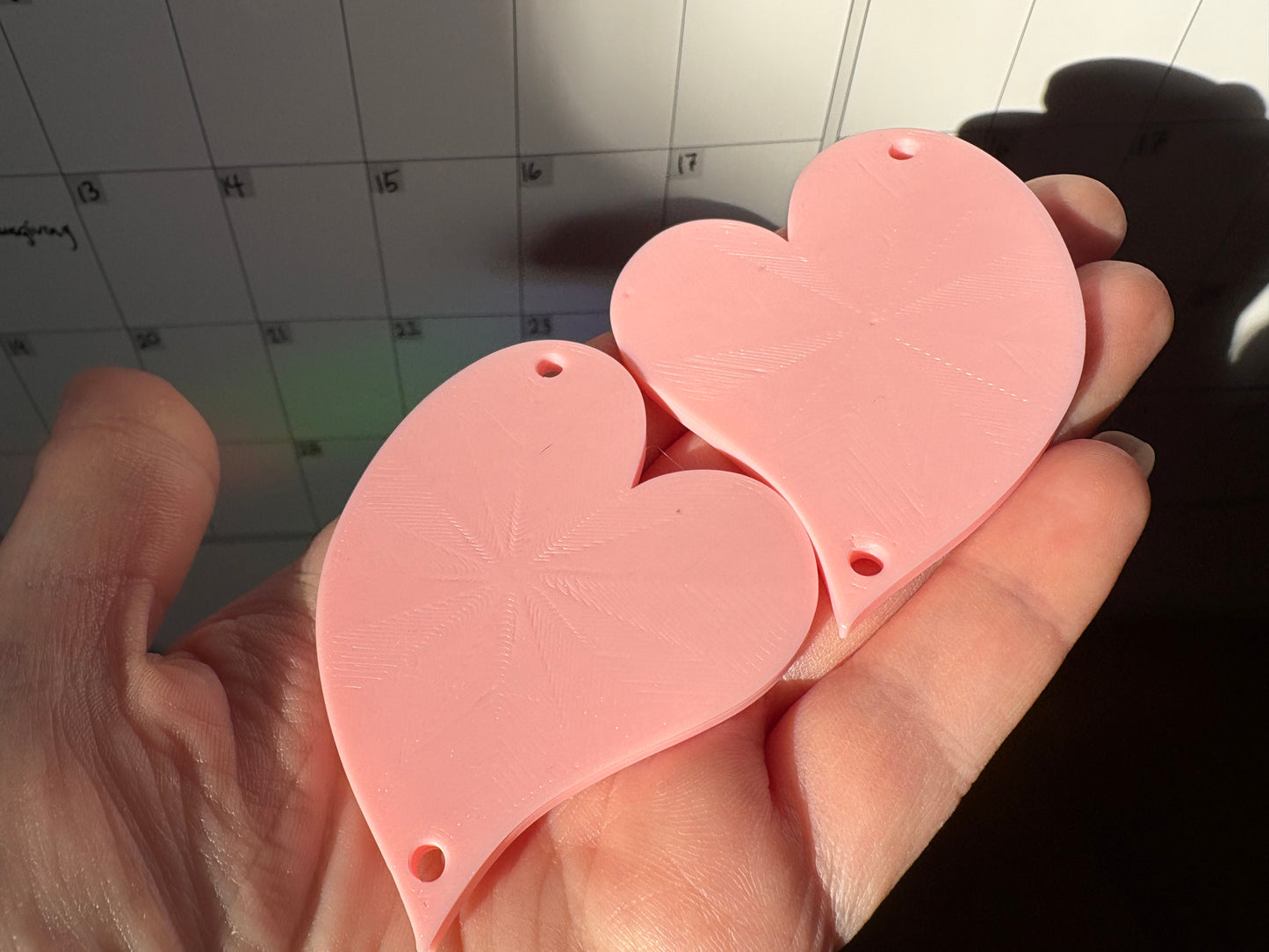 Heart dangle charms/cabochons/cabs/connectors