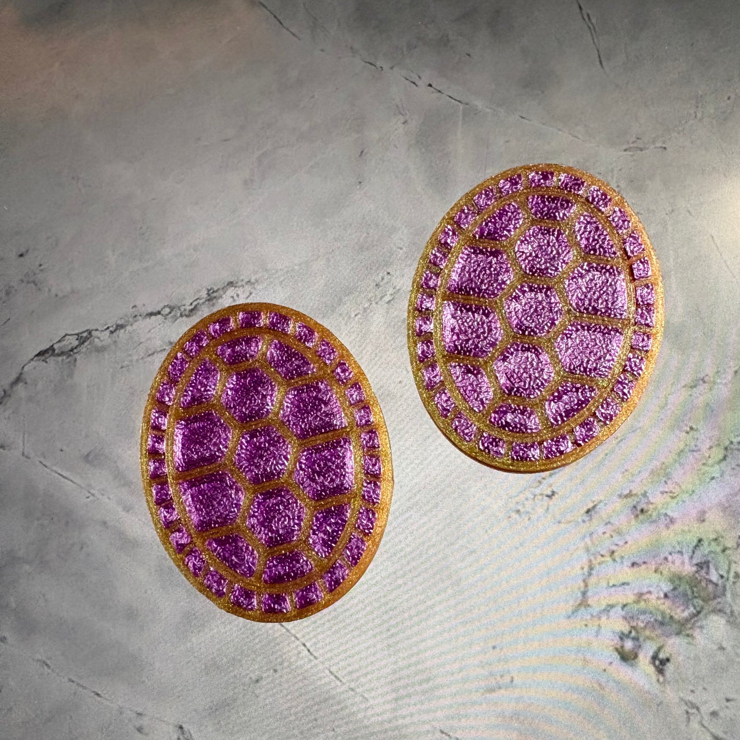 Turtle Shell Cabochon/Centers/Centres/Cabs