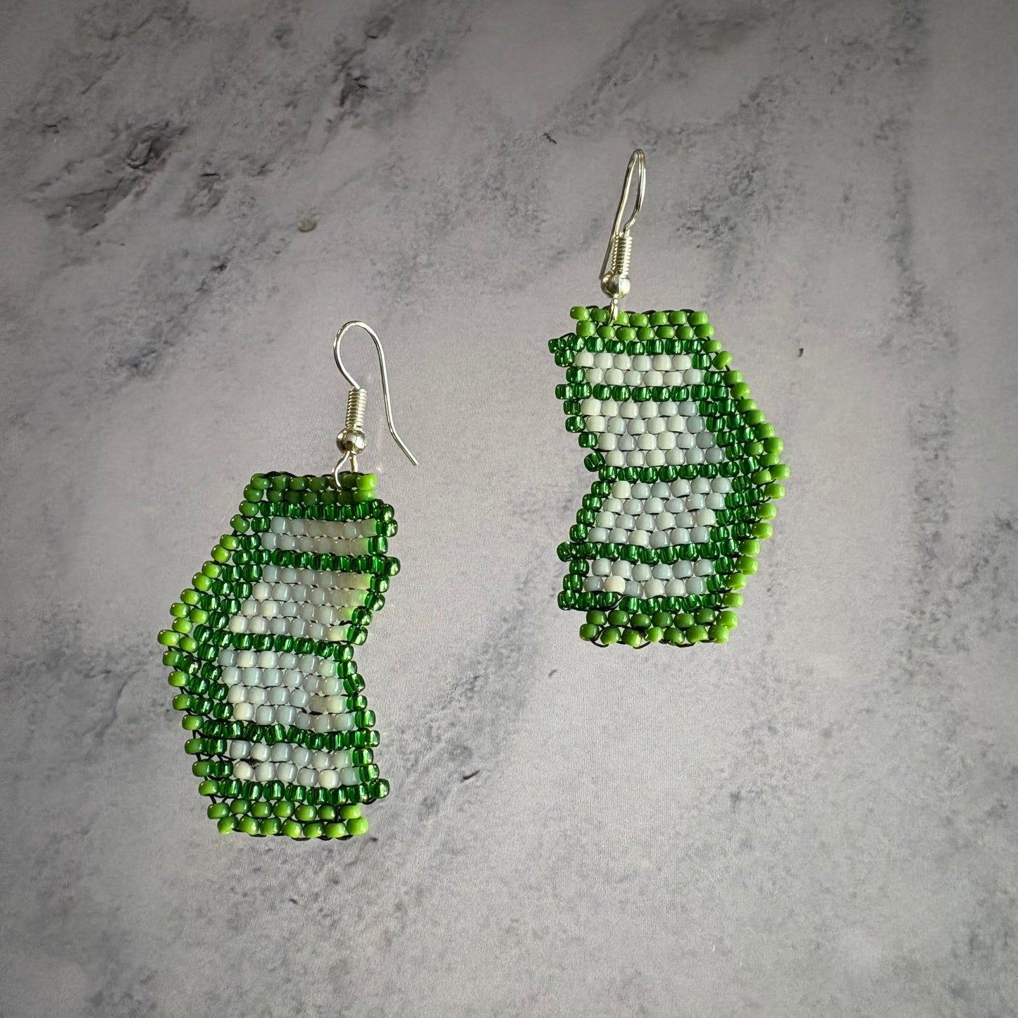 Beaded Book Earrings