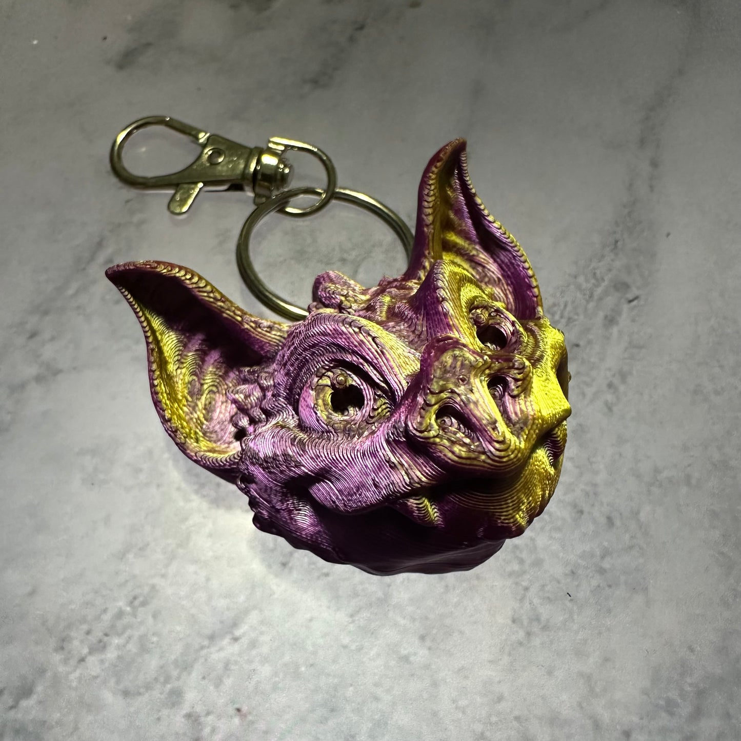 Bat head keychain