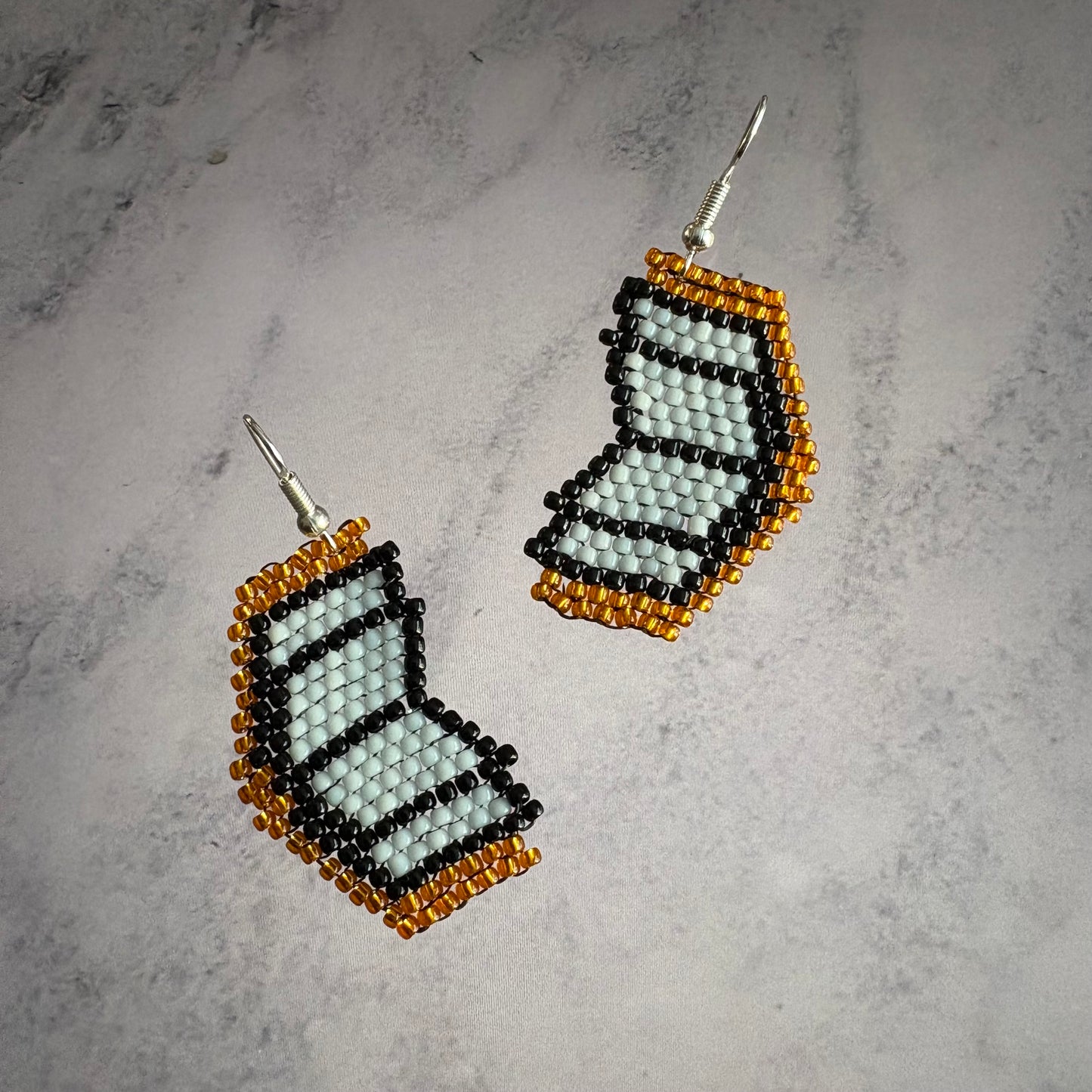 Beaded Book Earrings