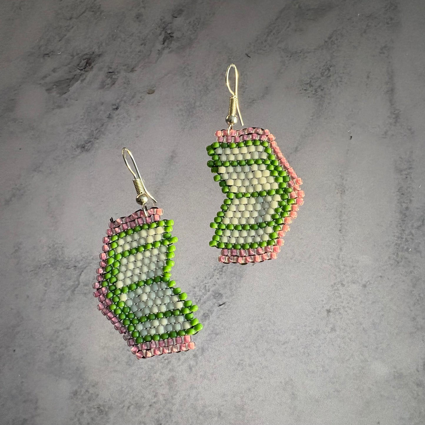 Beaded Book Earrings