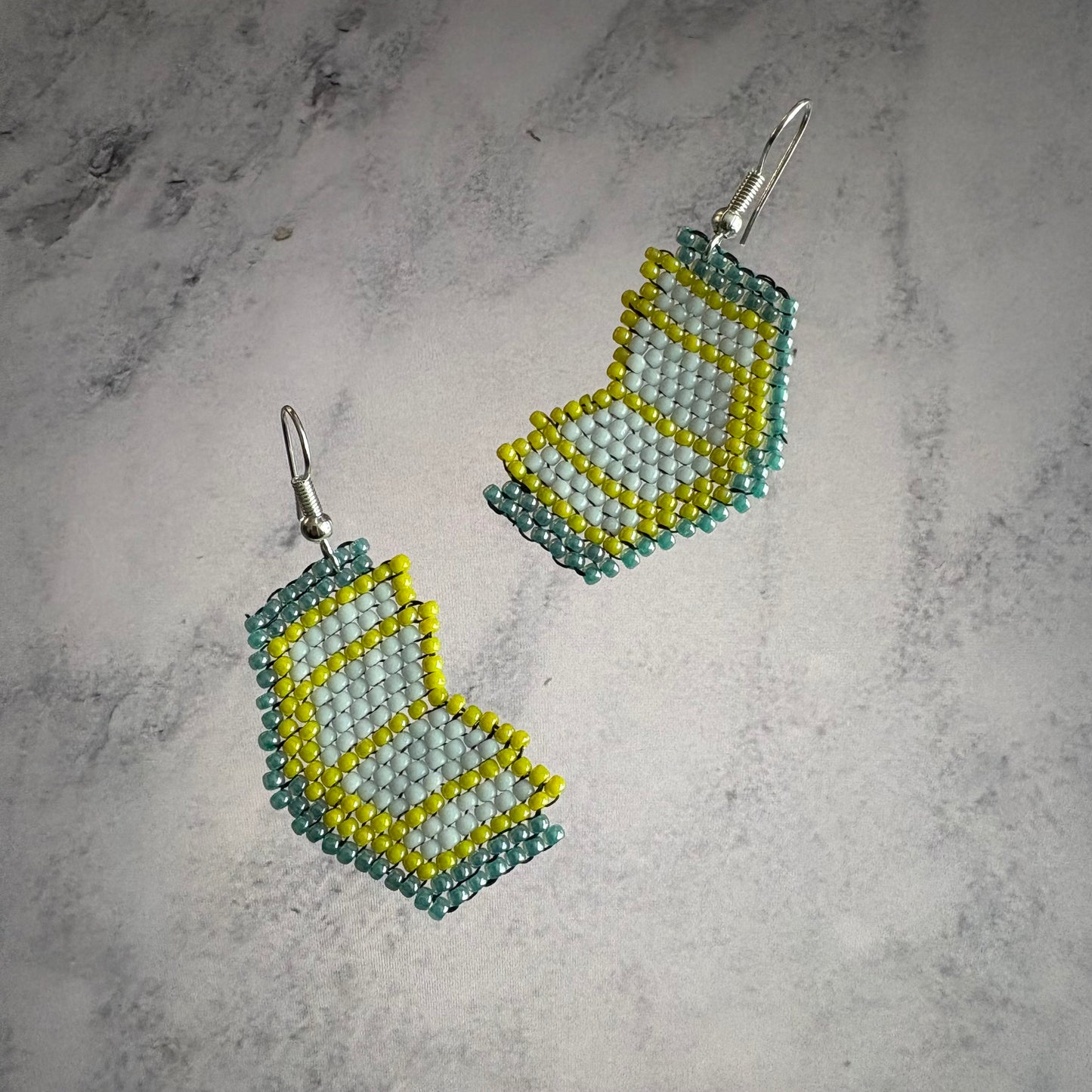 Beaded Book Earrings