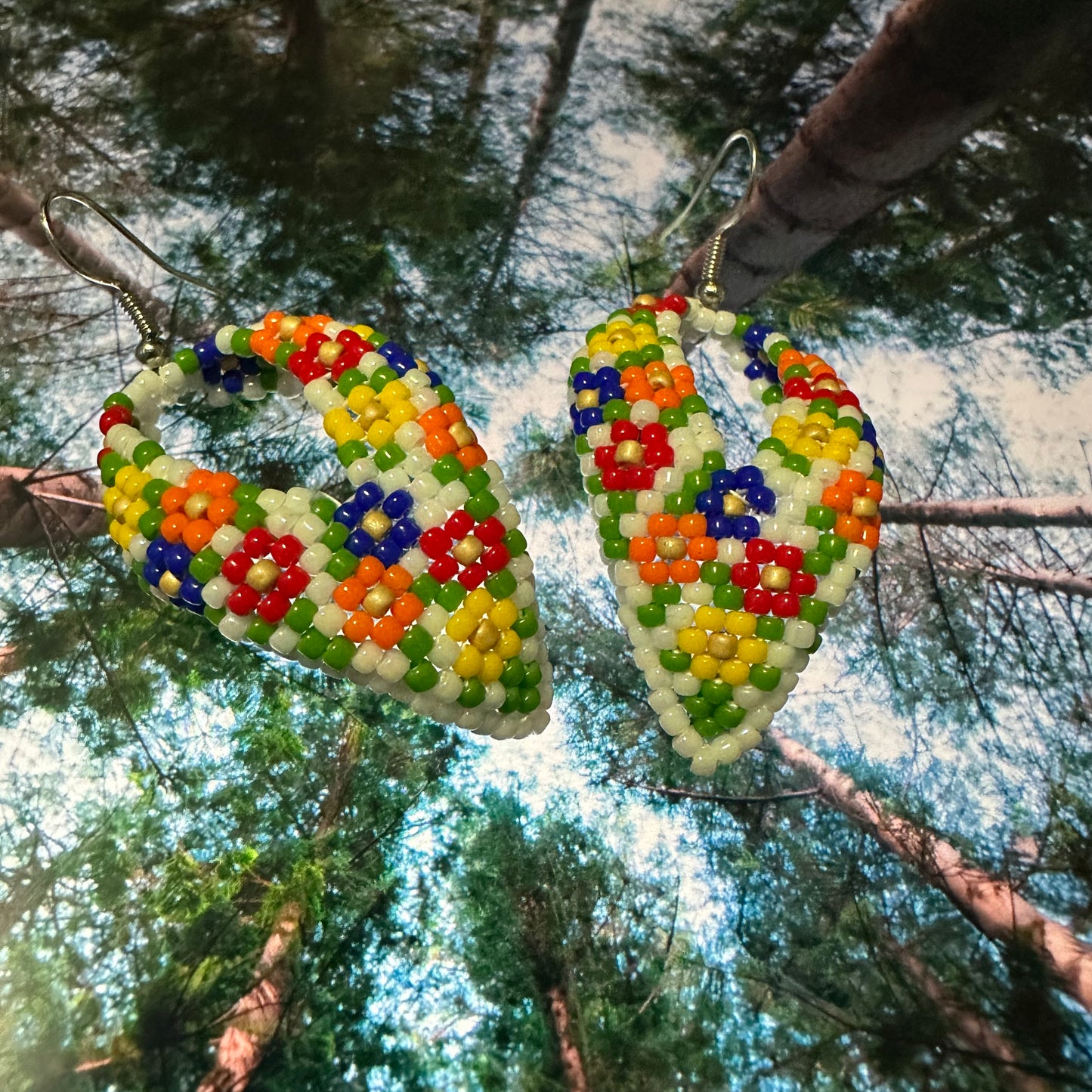 Kokum scarf earrings