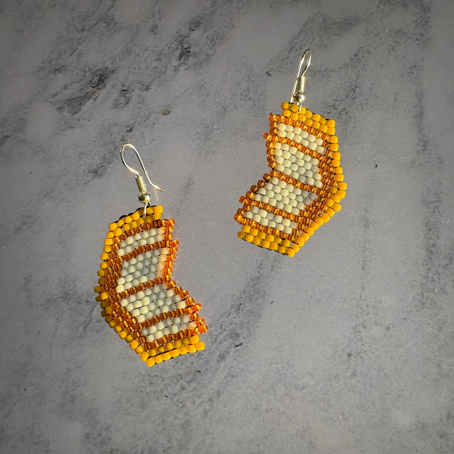Beaded Book Earrings