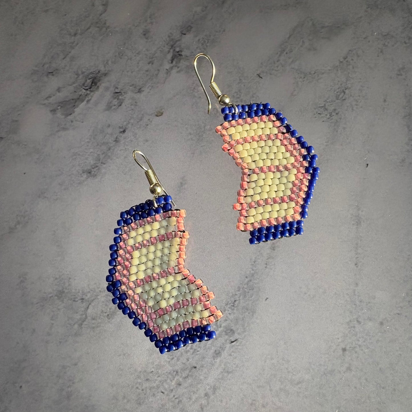 Beaded Book Earrings