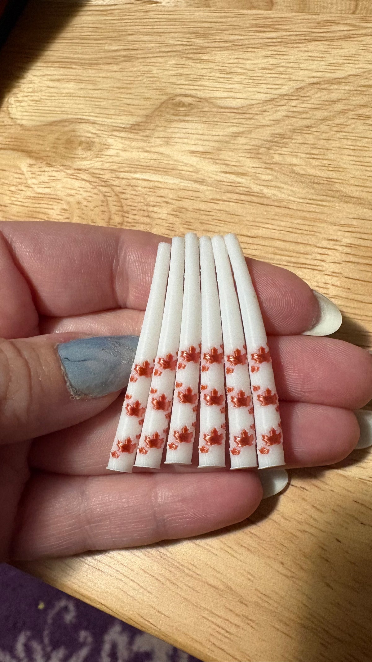 Premium patterned Dentalium inspired 3D printed pieces