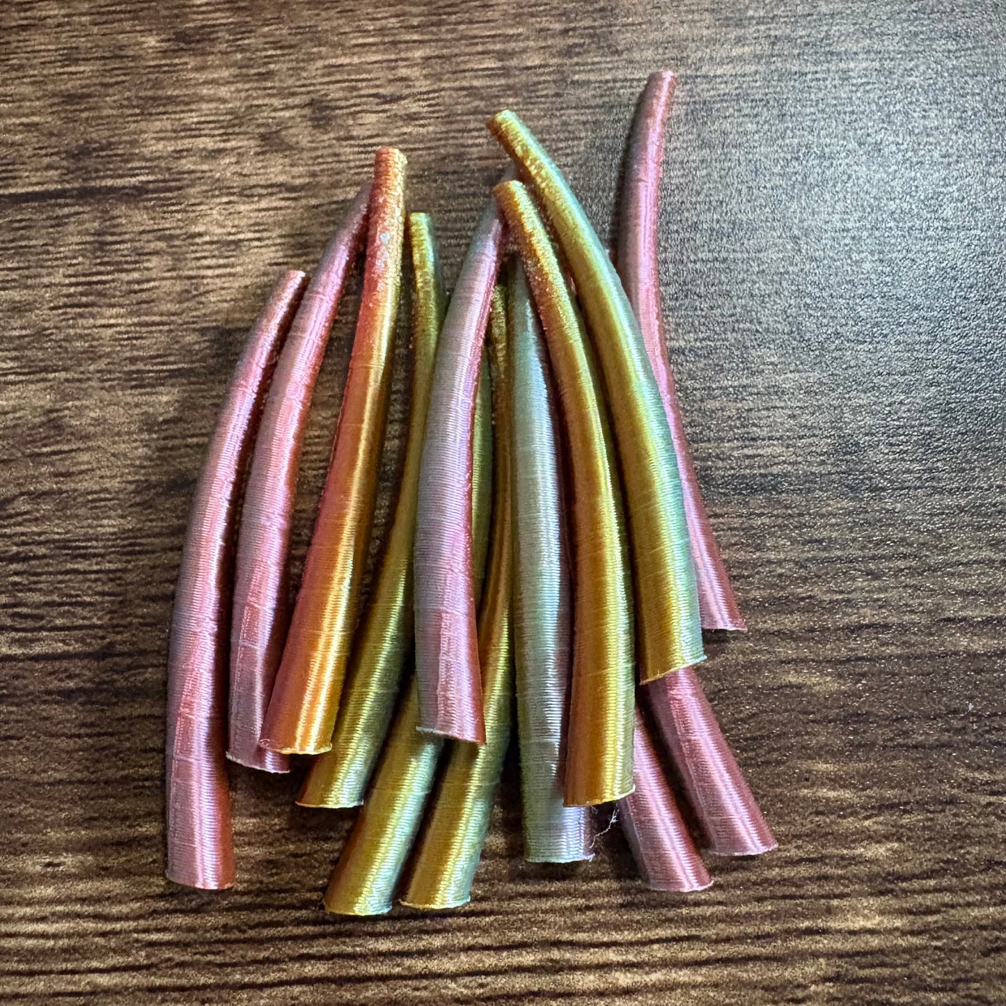 Dentalium inspired 3D printed pieces