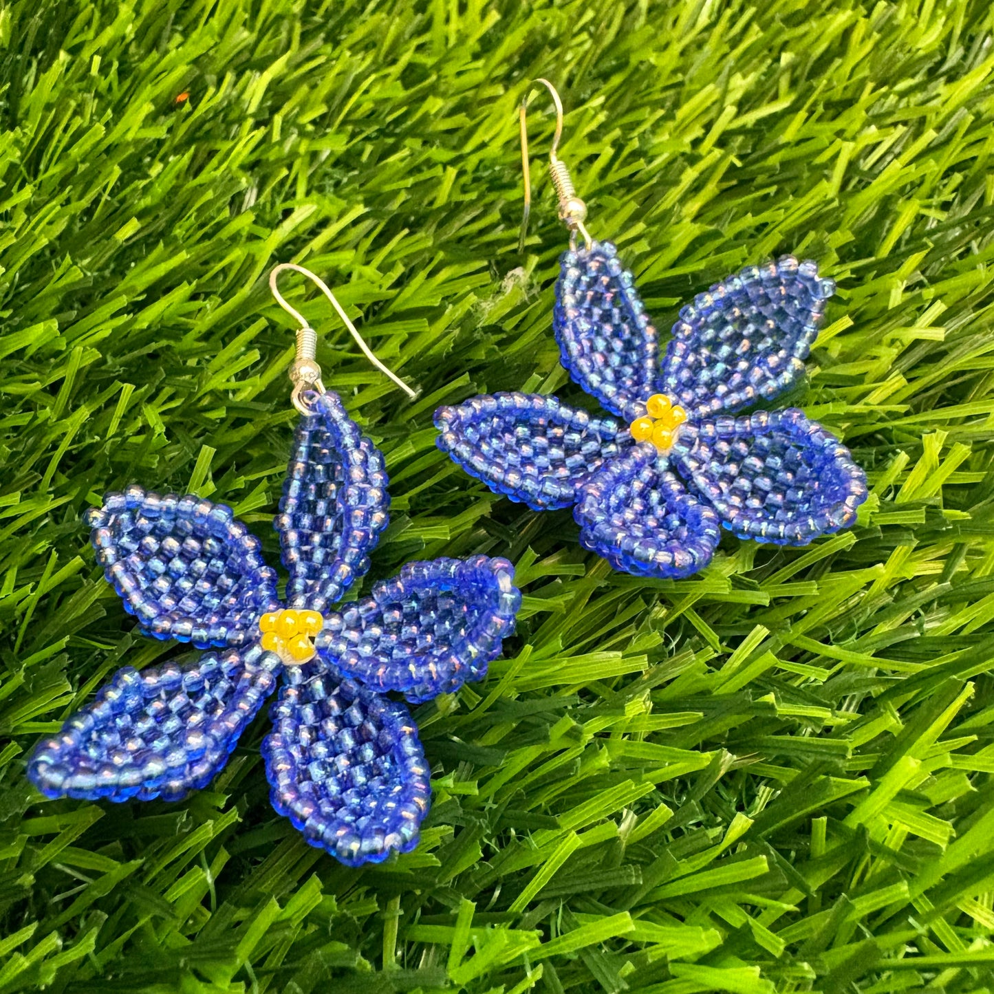 Beaded 3D flowers