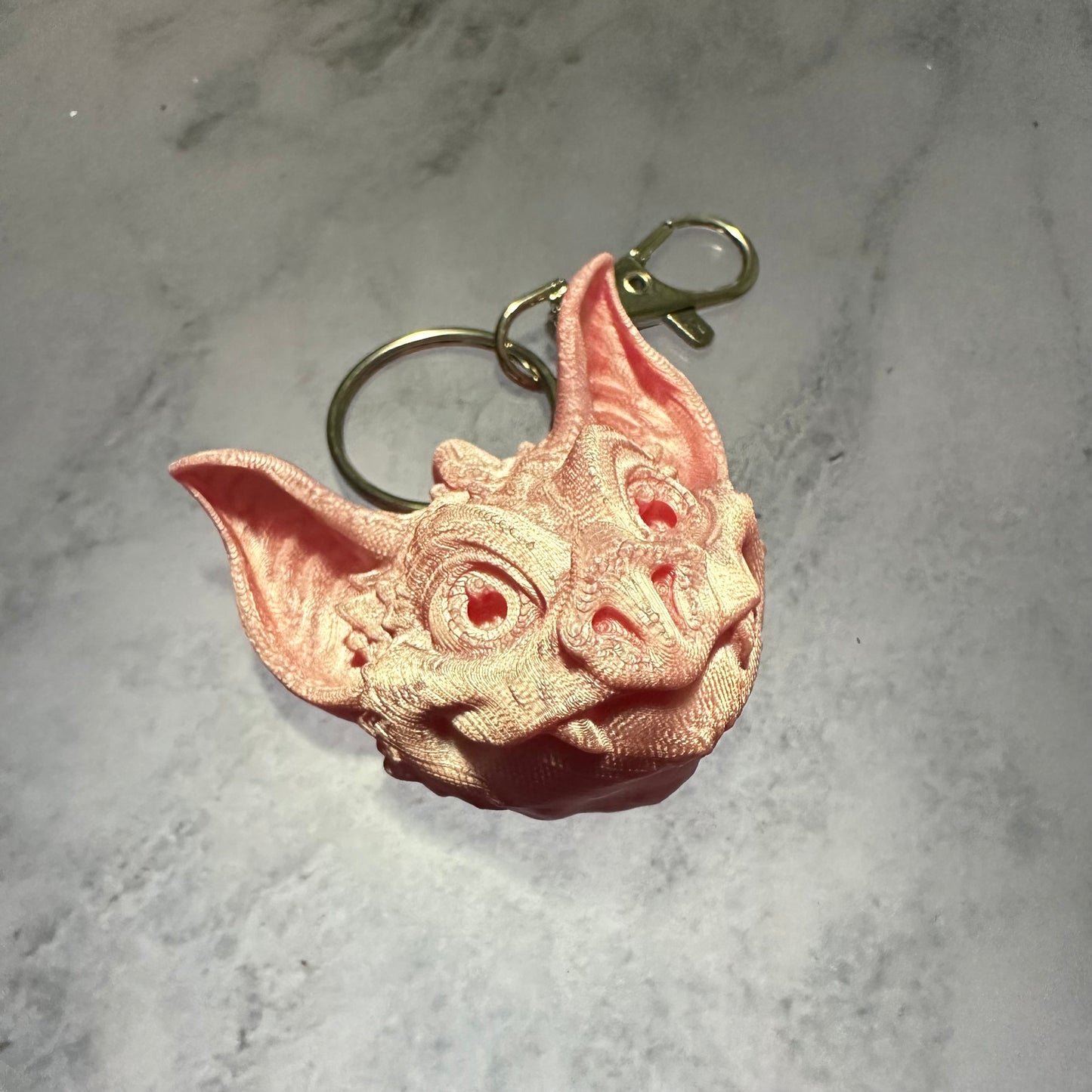 Bat head keychain