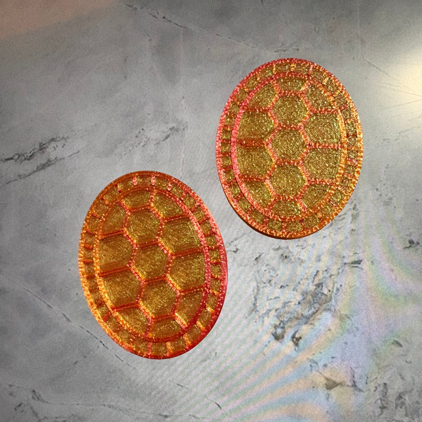 Turtle Shell Cabochon/Centers/Centres/Cabs