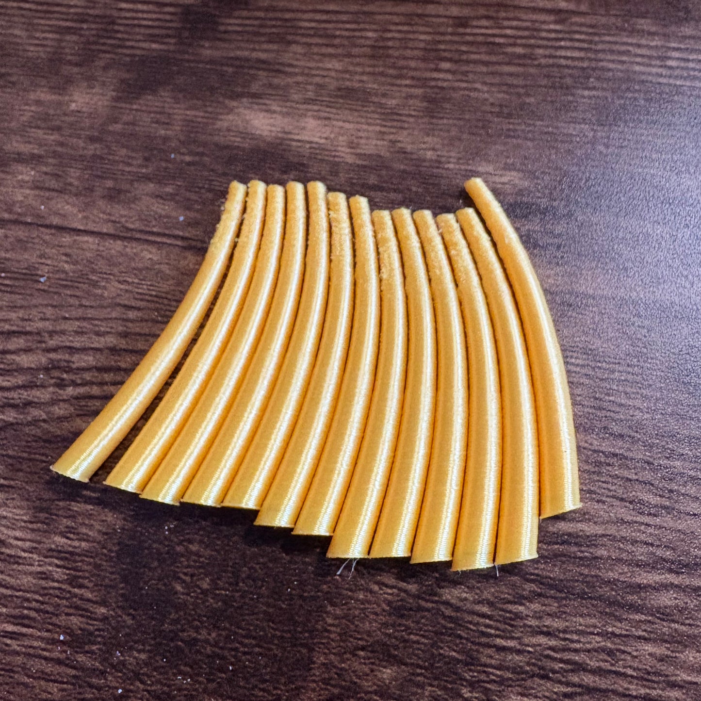 Dentalium inspired 3D printed pieces