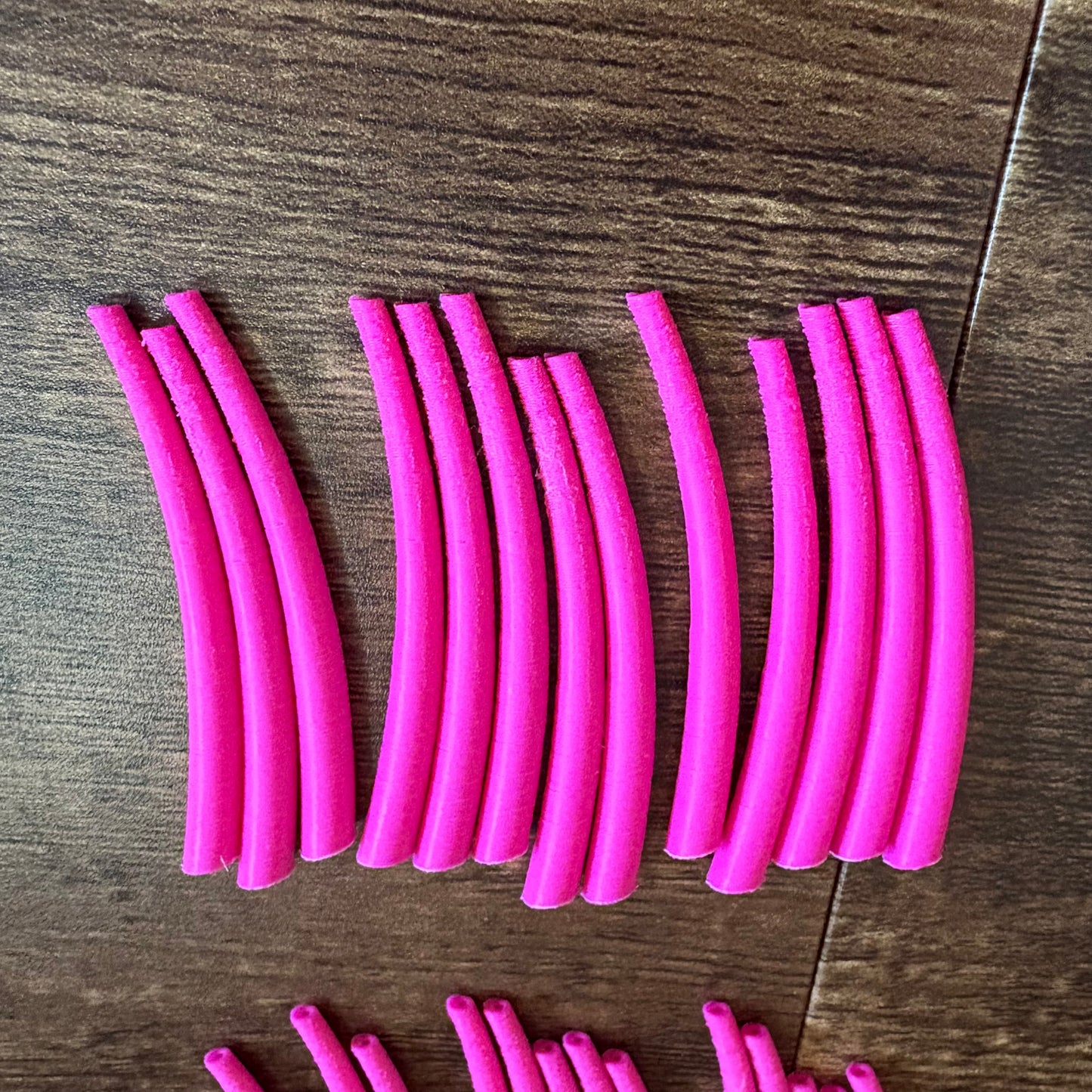 Dentalium inspired 3D printed pieces