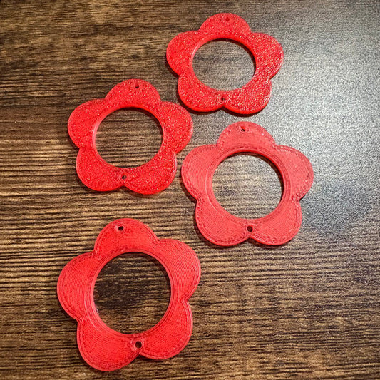 Flower dangle charms/cabochons/cabs