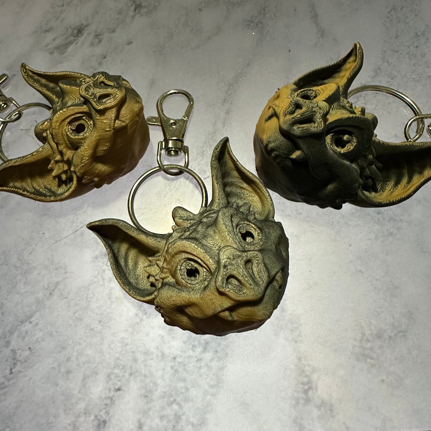 Bat head keychain