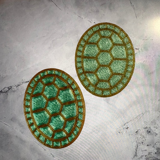 Turtle Shell Cabochon/Centers/Centres/Cabs
