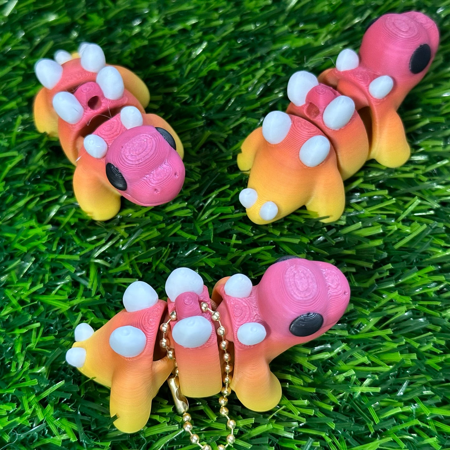 Baby Stegosaurus Keychain