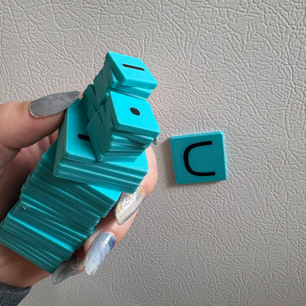 Cree syllabic double sided fridge magnets