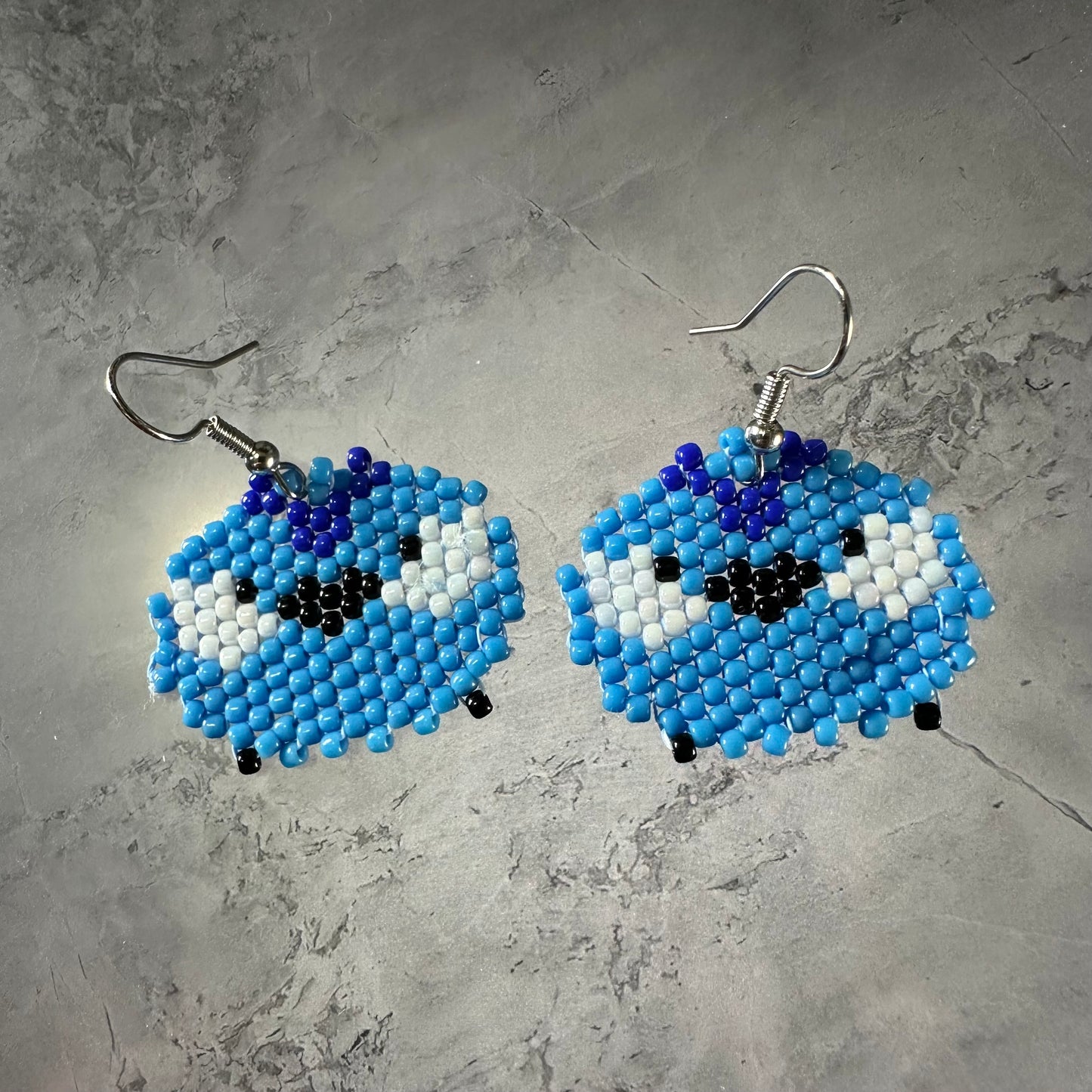 Beaded Chibi Bird Earrings