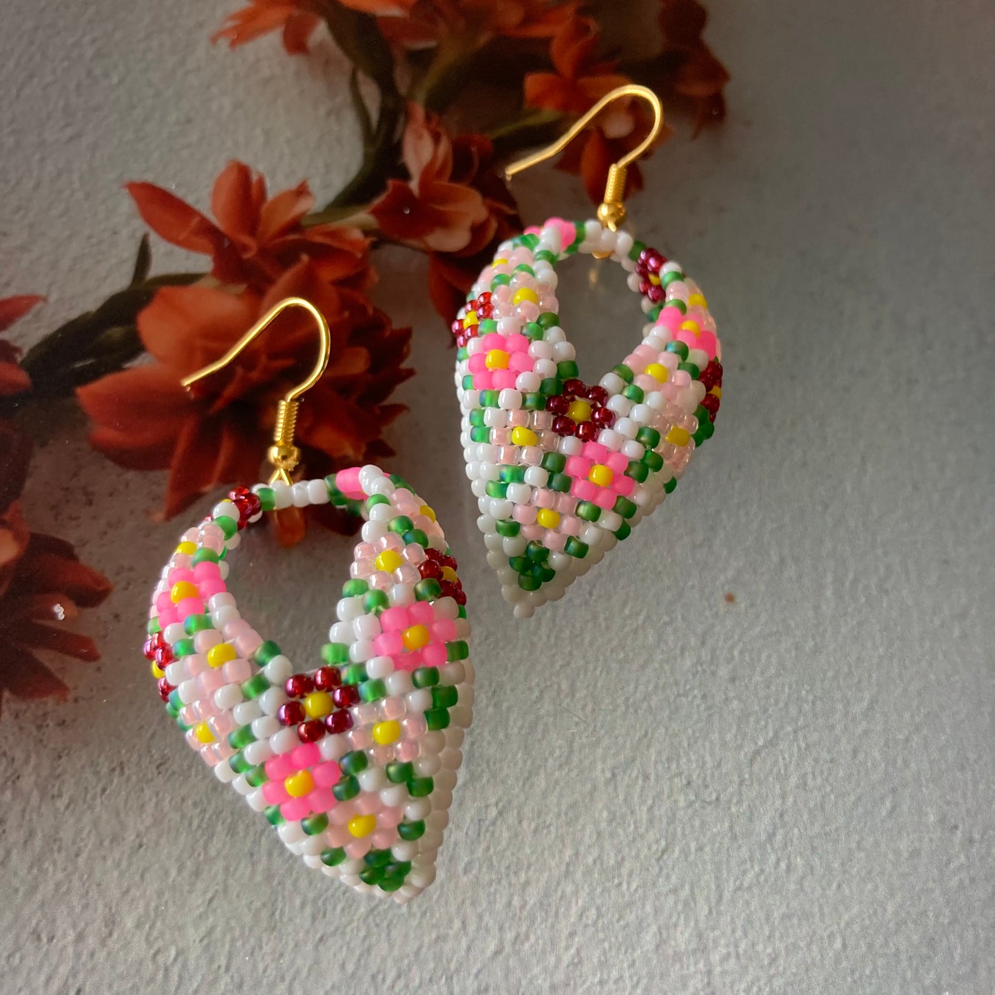 Kokum scarf earrings