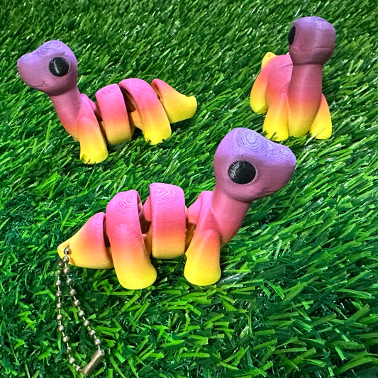 Baby Brontosaurus keychain