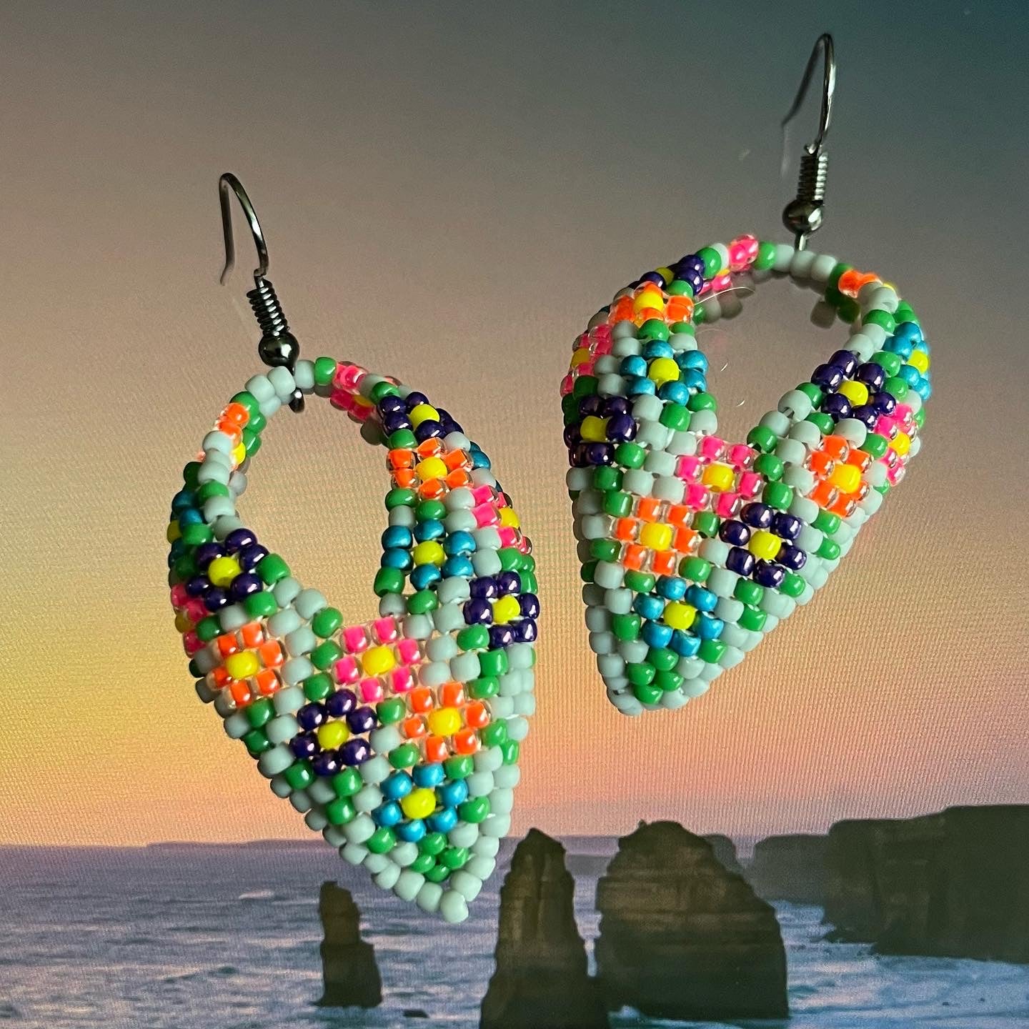 Kokum scarf earrings